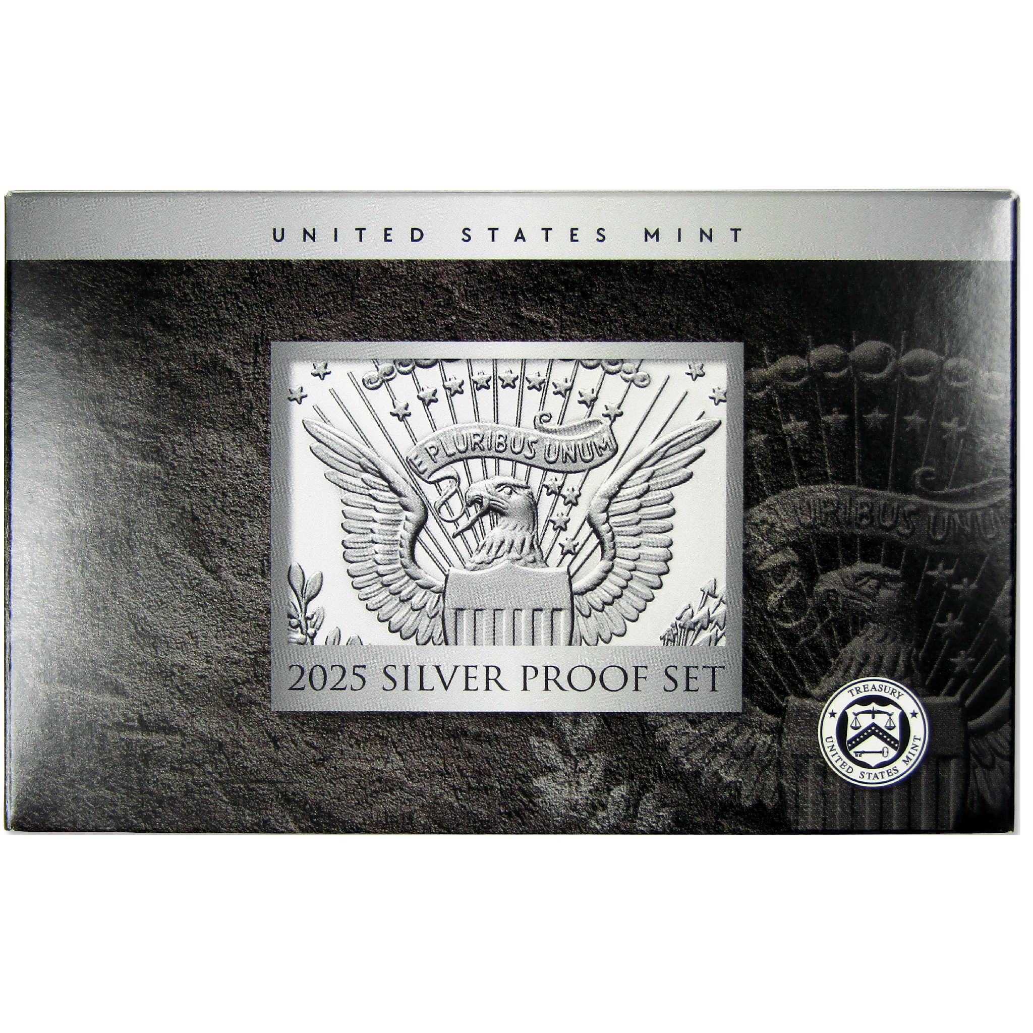 2025 Silver Proof Set U.S. Mint Original Government Packaging OGP COA