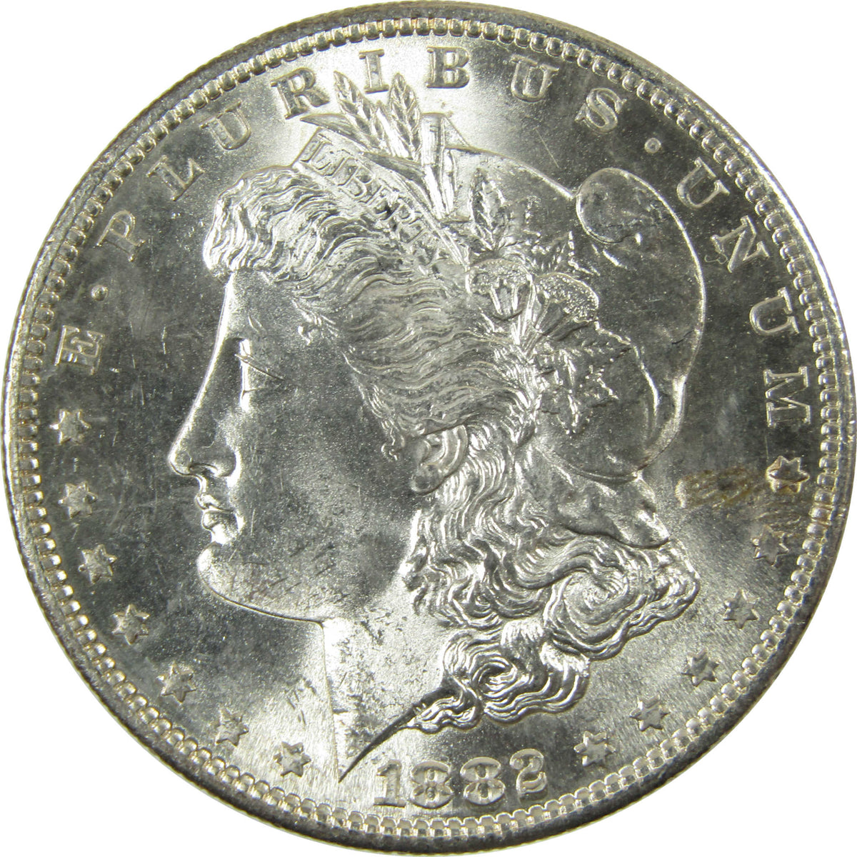 1882 S Morgan Silver Dollar Uncirculated Mint State $1 Coin SKU:CP1727 - Morgan coin - Morgan silver dollar - Morgan silver dollar for sale - Profile Coins & Collectibles