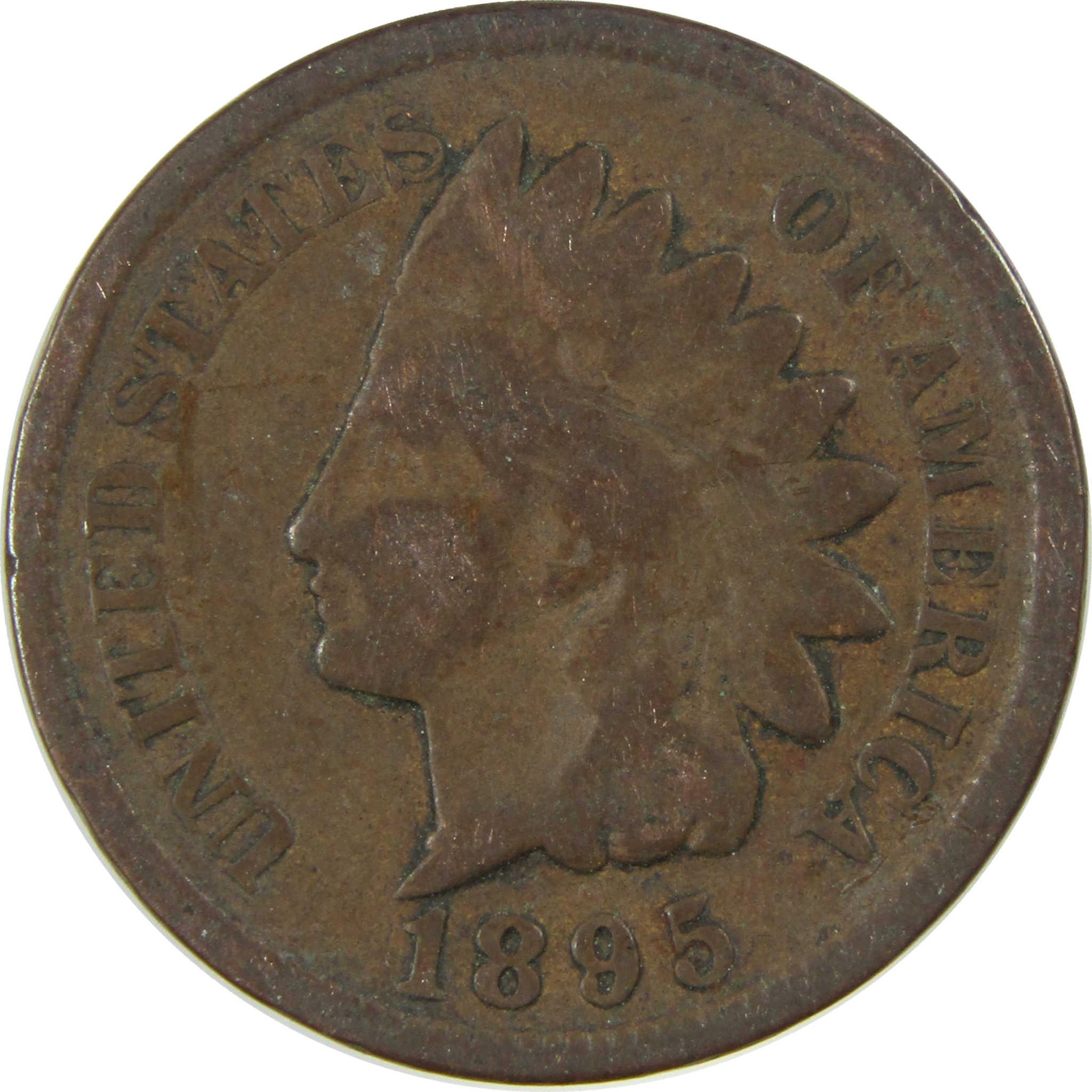 1895 Indian Head Cent G Good Penny 1c Coin SKU:I27046