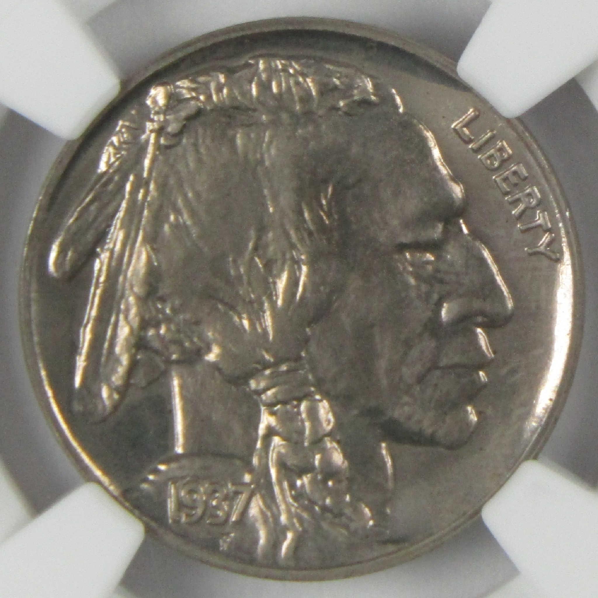 1937 Indian Head Buffalo Nickel PF 65 NGC Proof 5c Coin Collectible
