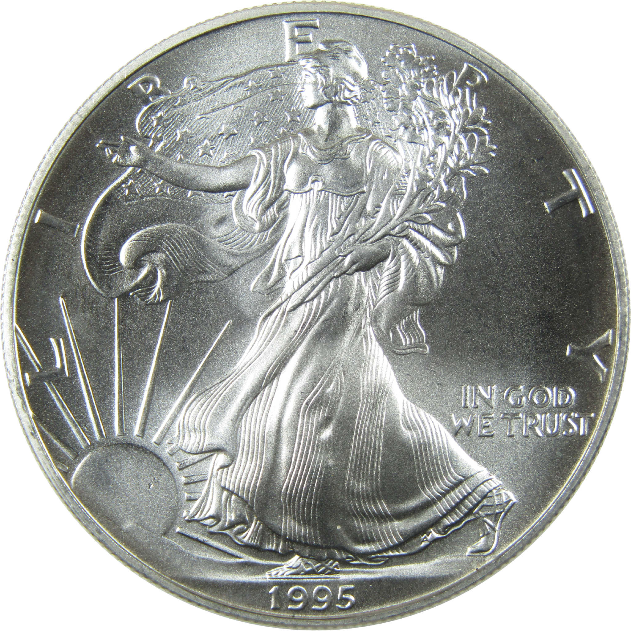 1995 American Silver Eagle Uncirculated Mint State $1 Coin Collectible