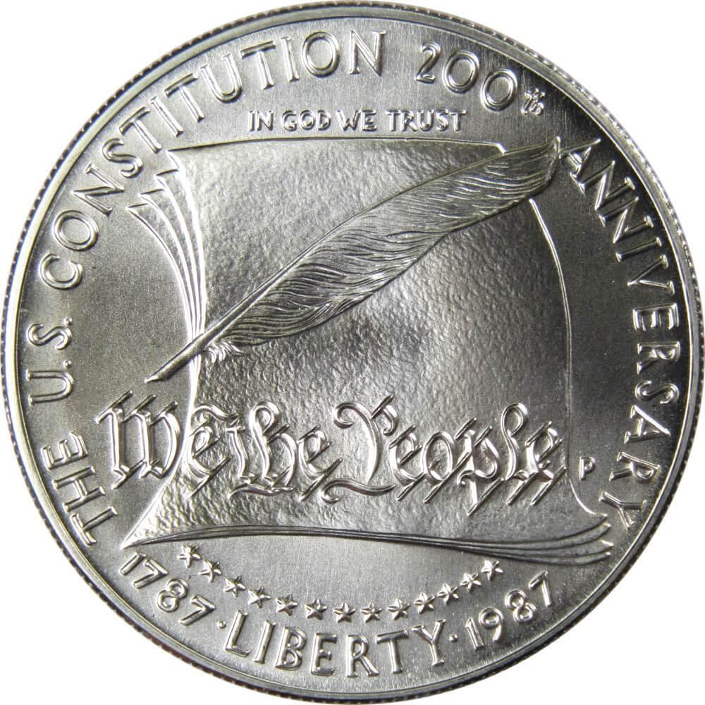 1987 P U.S. Constitution Commemorative Silver Dollar Uncirculated Coin