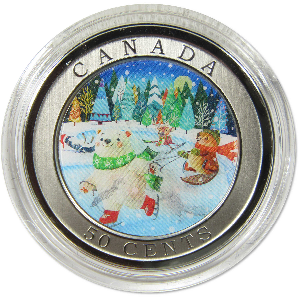 2026 Canada Whimsical Winter Half Dollar Lenticular Coin Uncirculated