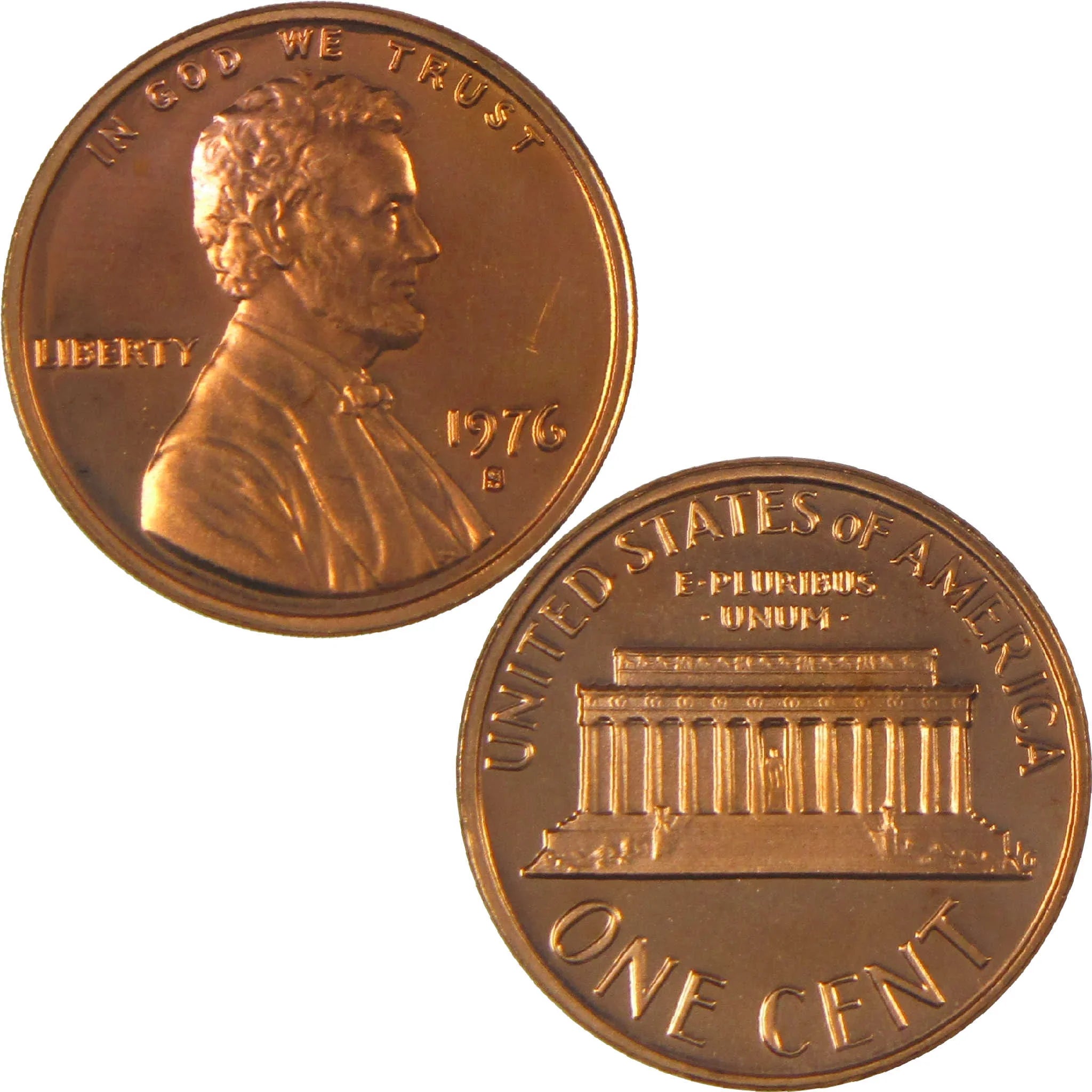 1976 S Lincoln Memorial Cent Choice Proof Penny 1c Coin