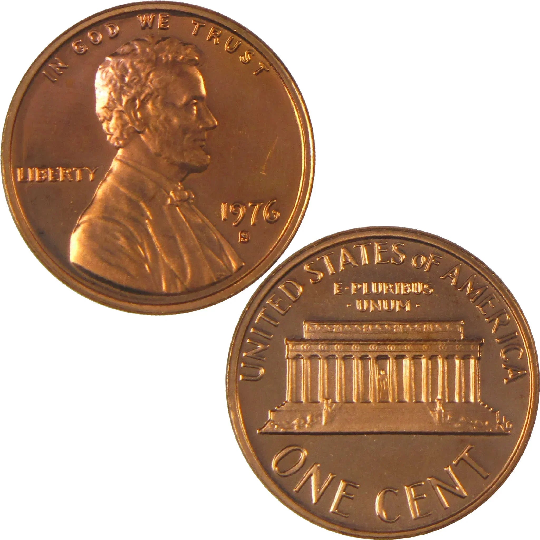 1976 S Lincoln Memorial Cent Choice Proof Penny 1c Coin