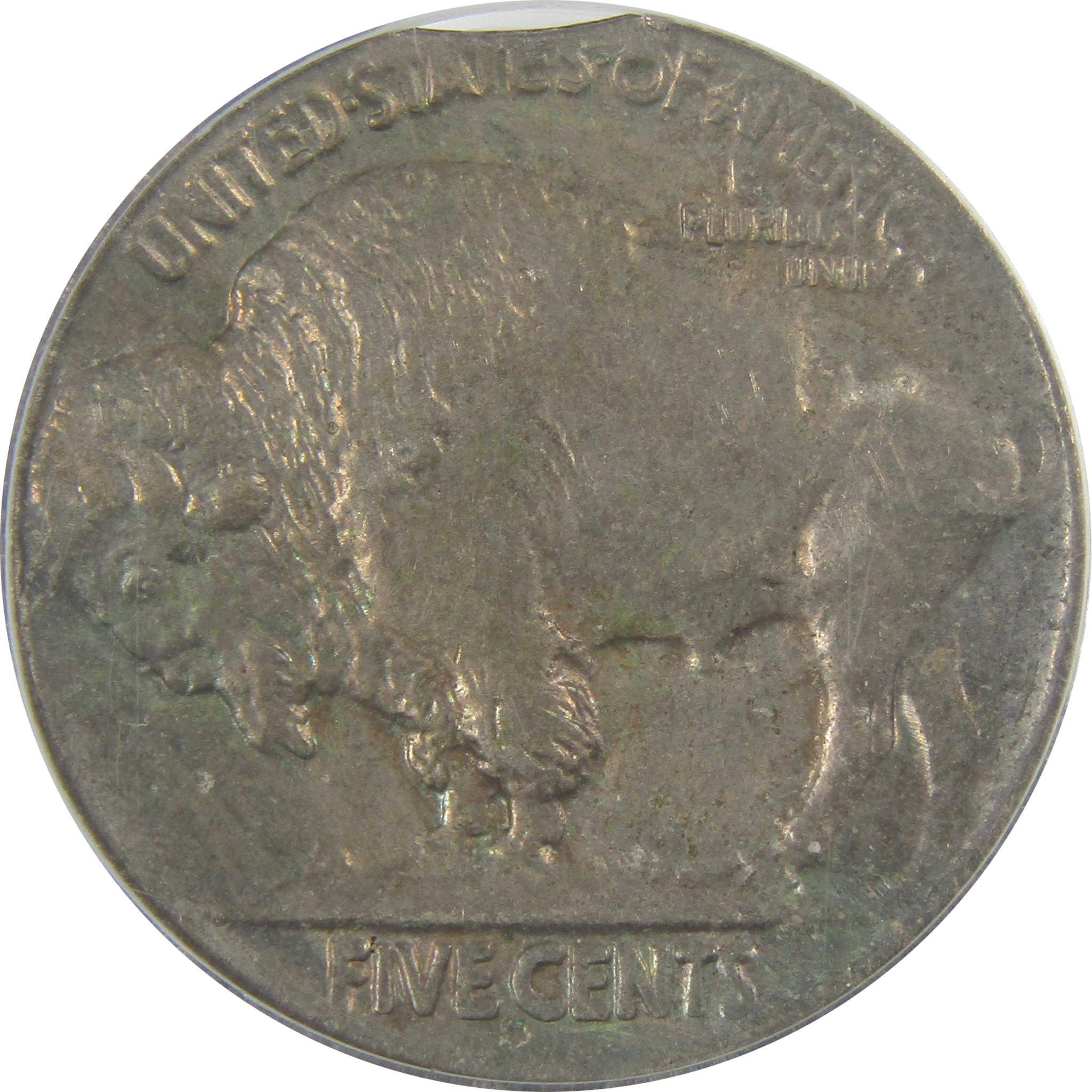 1914 S Buffalo Nickel AU 58 PCGS Clipped Planchet Error SKU:I20030