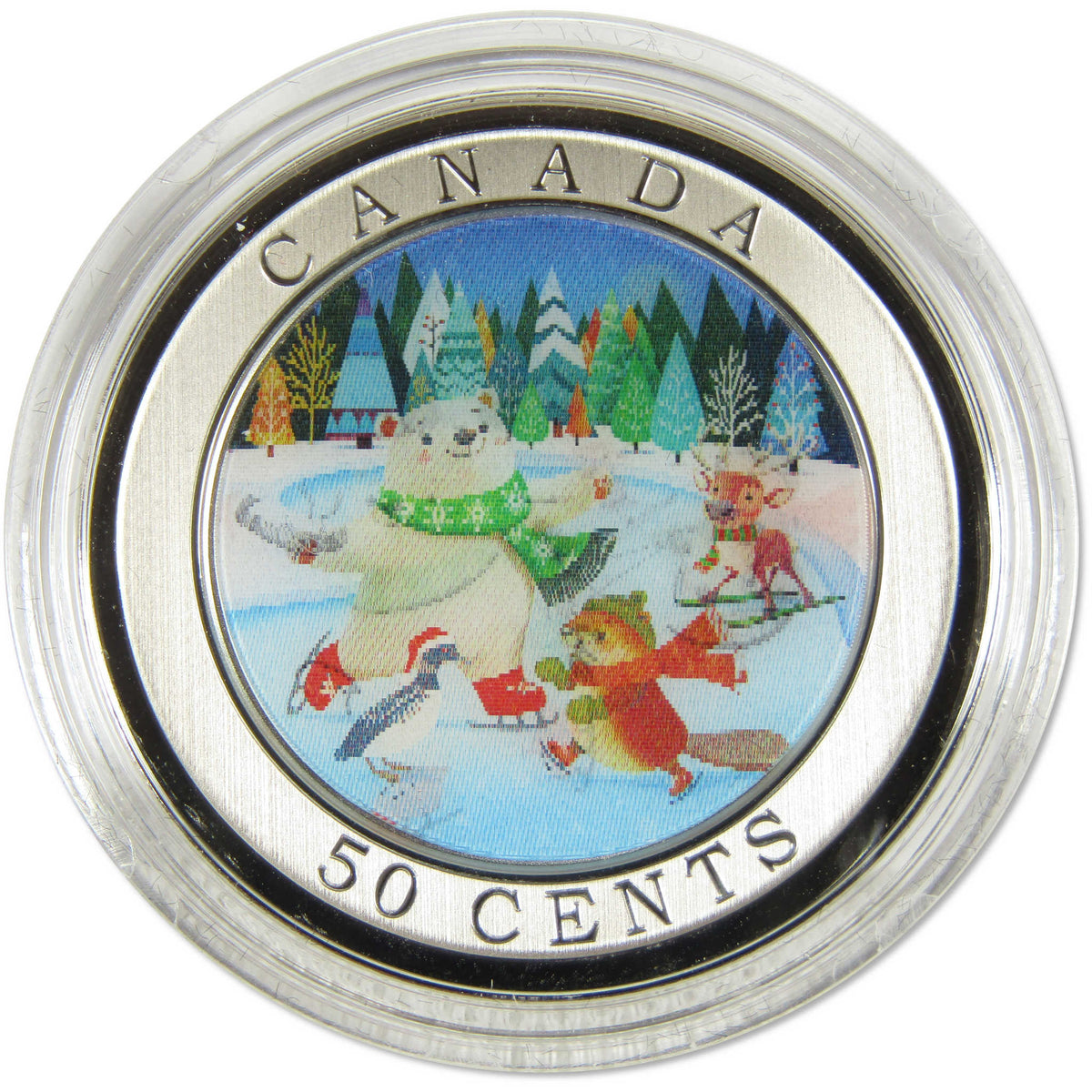 2026 Canada Whimsical Winter Half Dollar Lenticular Coin Uncirculated