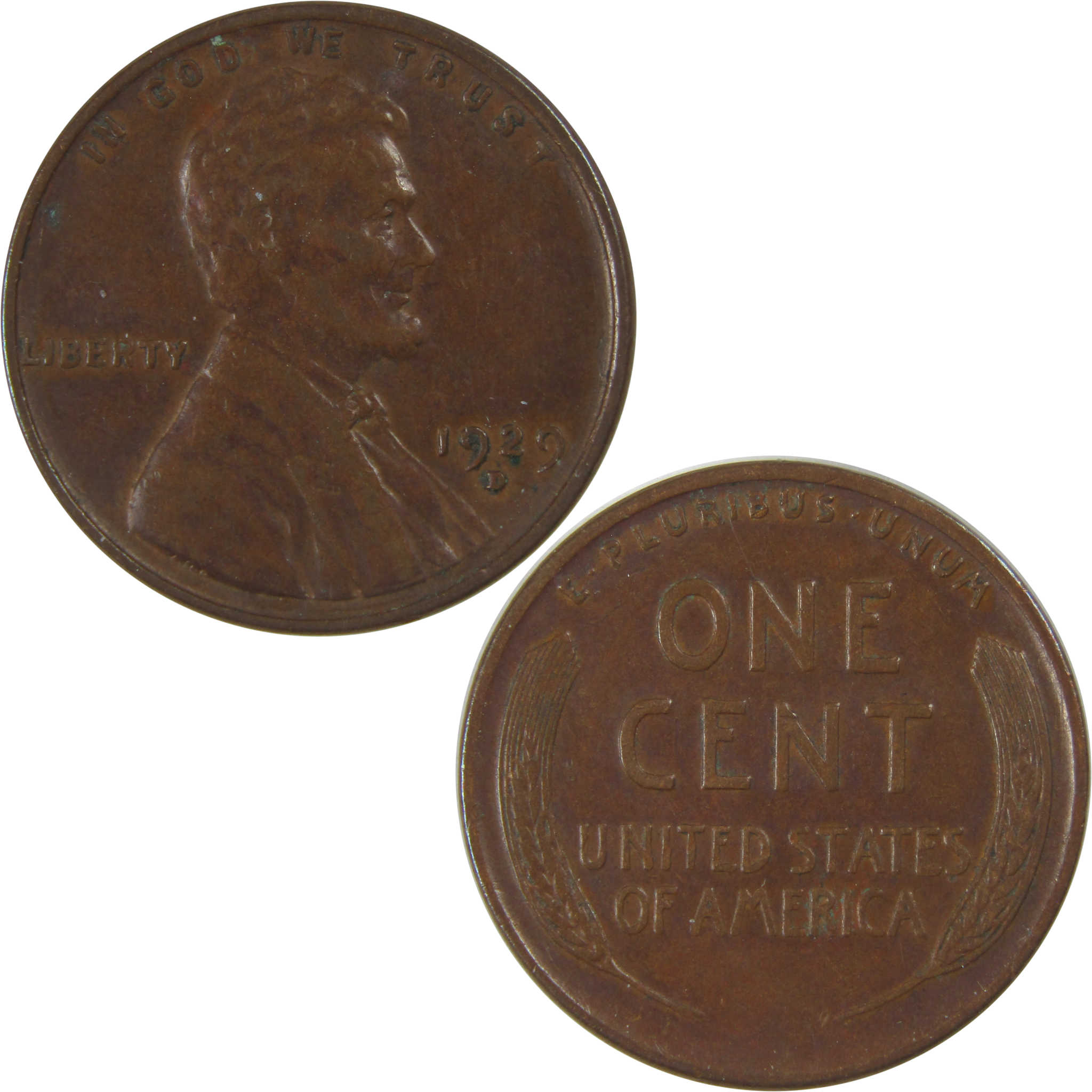 1929 D Lincoln Wheat Cent VF Very Fine Penny 1c Coin SKU:I23762