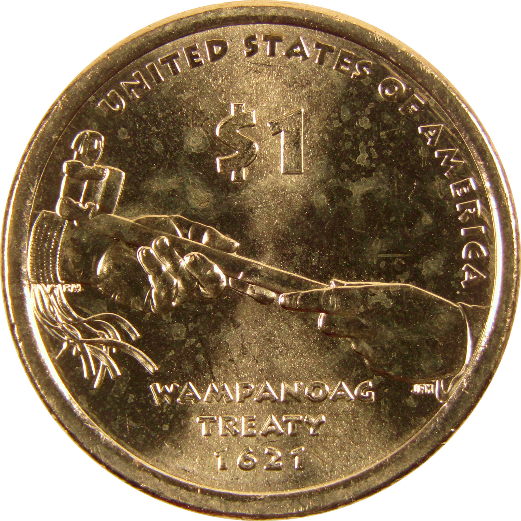 2011 D Wampanoag Treaty Native American Dollar BU Uncirculated $1 Coin