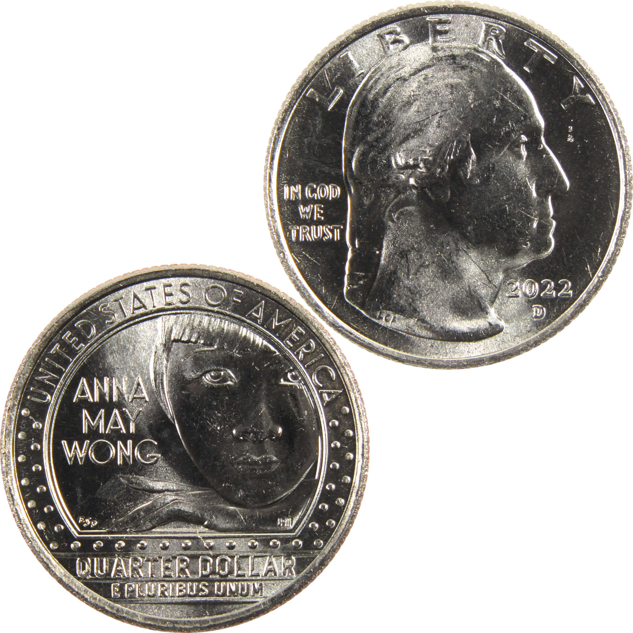 2022 D Anna May Wong American Women Quarter BU Uncirculated Clad Coin