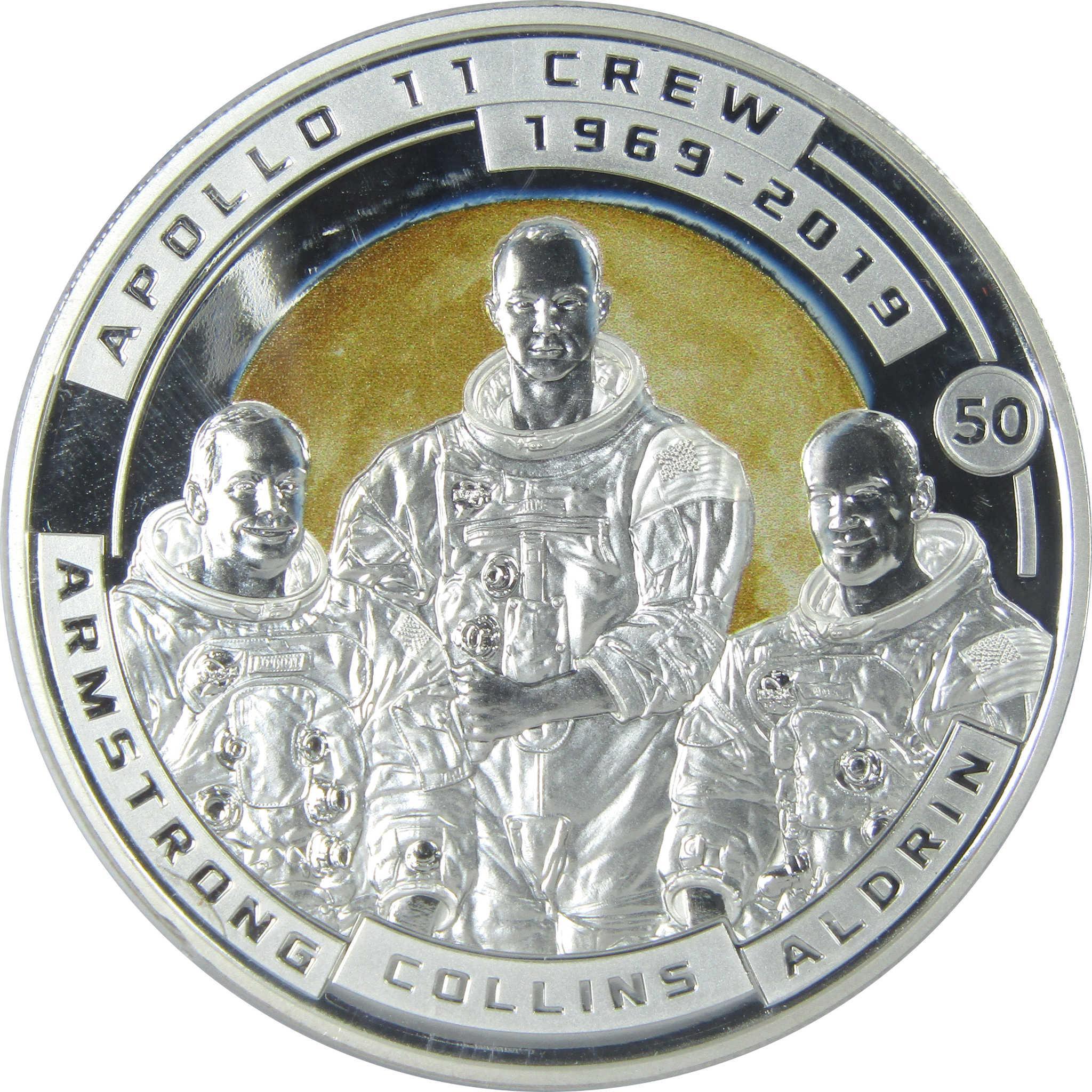 50th Anniversary of Moon Landing Apollo 11 Crew Proof 2019