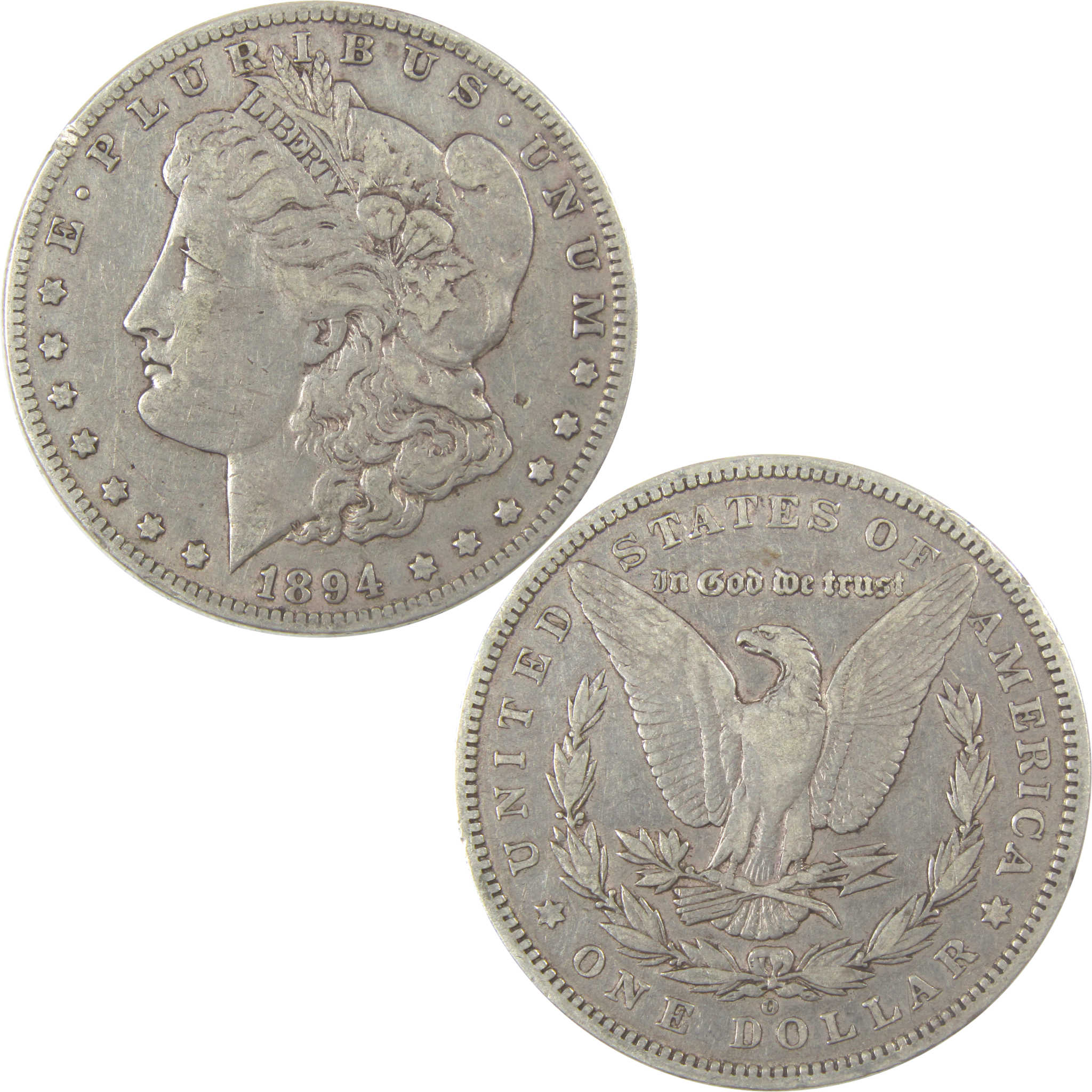 1894 O Morgan Silver Dollar VF Very Fine $1 Coin SKU:I24403