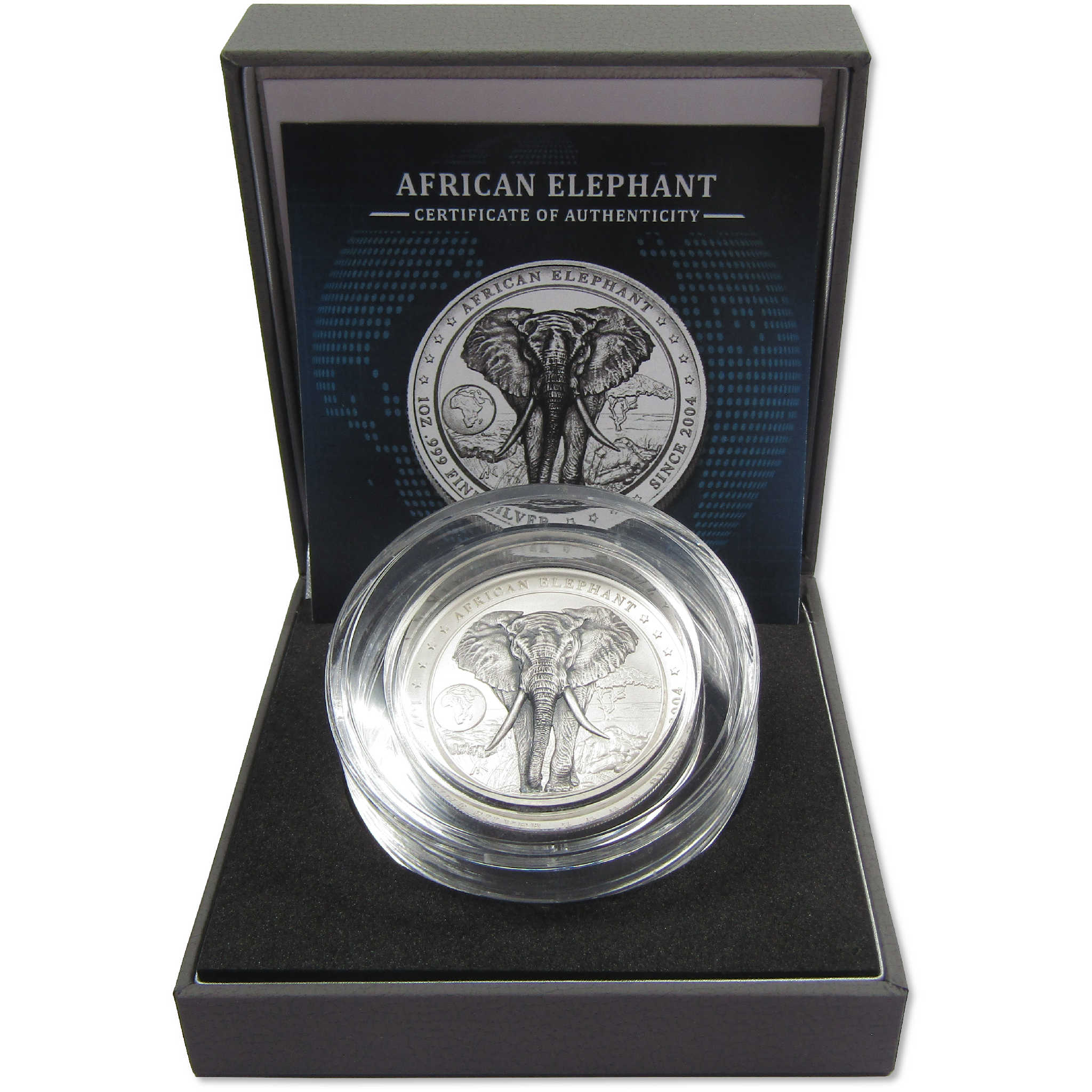 African Elephant 1 oz .999 Silver $2 Coin 2025 Niue COA SKU:OPC221