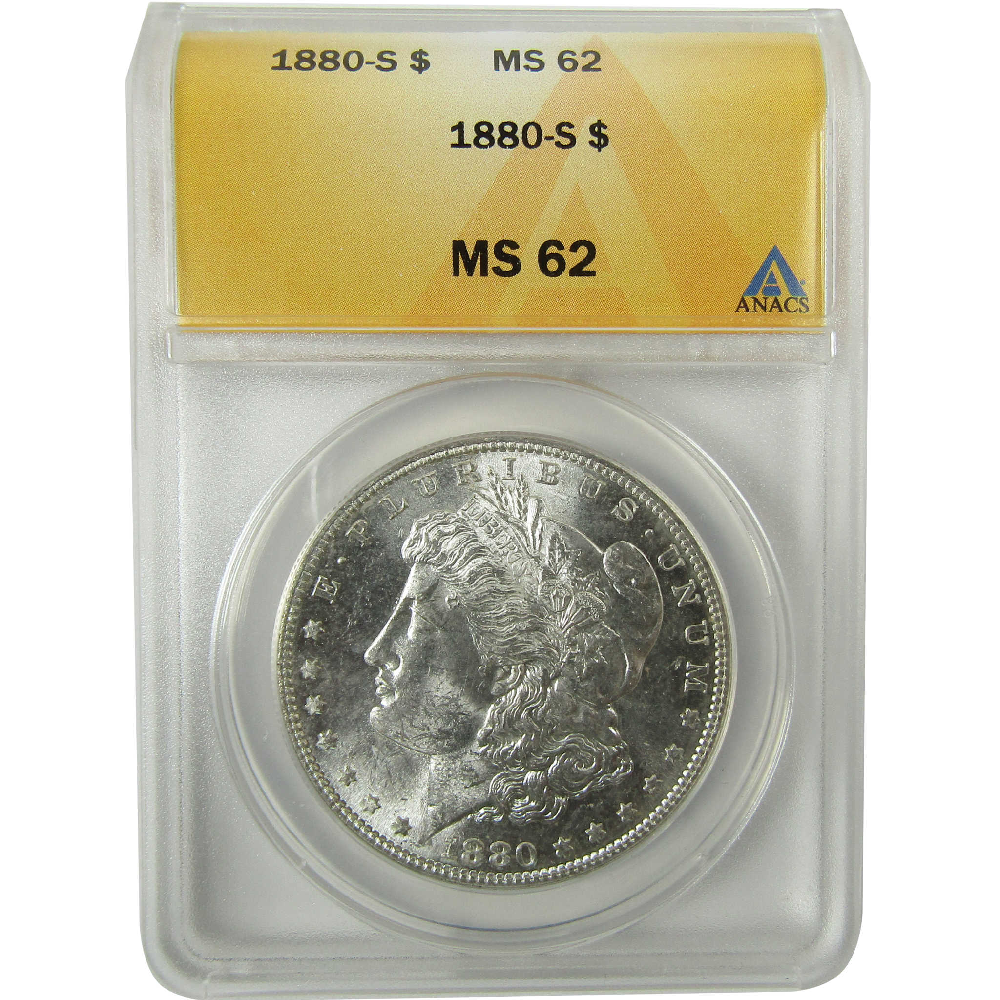 1880 S Morgan Silver Dollar MS 62 ANACS Uncirculated SKU:I28291