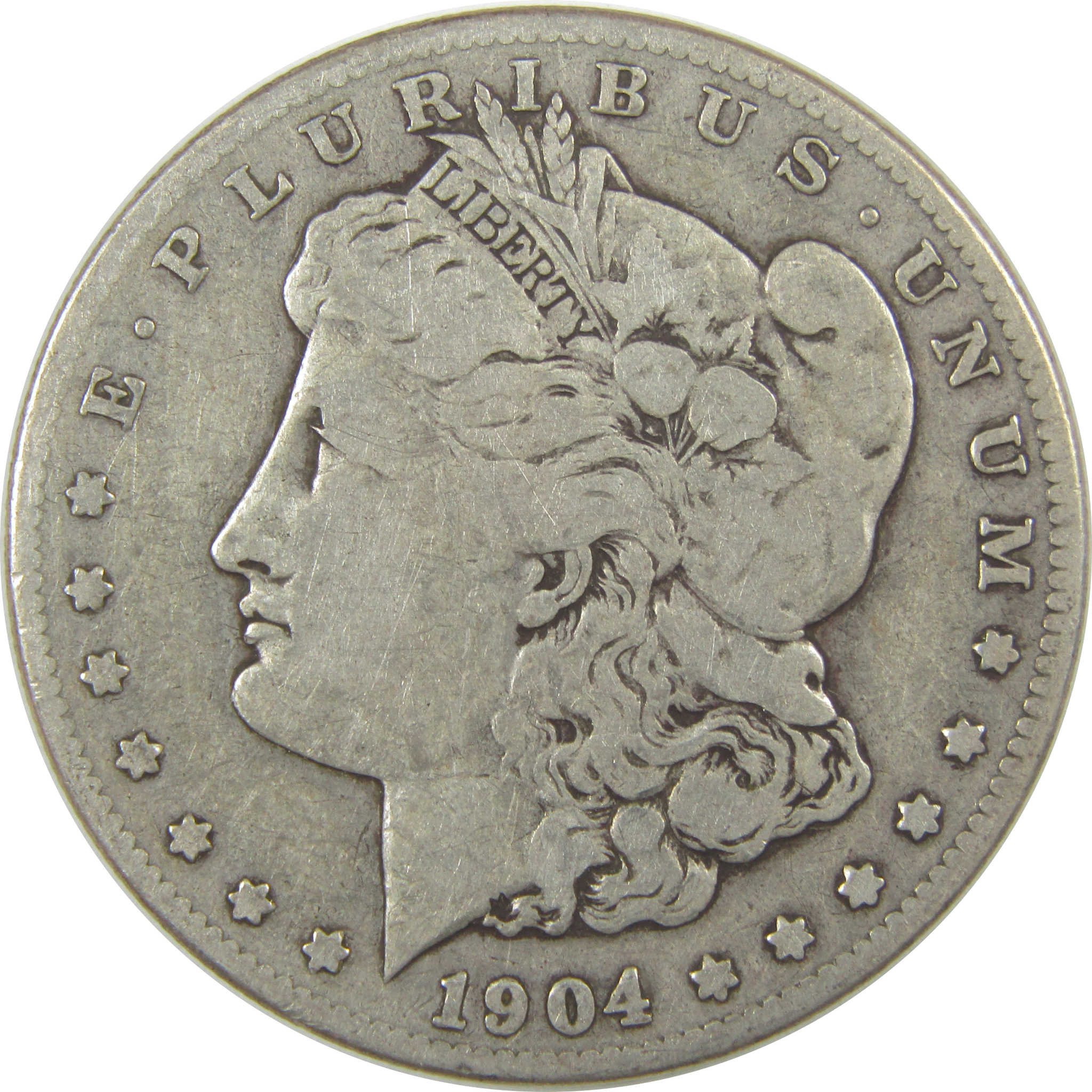 1904 S Morgan Dollar VG Very Good Silver $1 Coin SKU:I22436 - Morgan coin - Morgan silver dollar - Morgan silver dollar for sale - Profile Coins & Collectibles