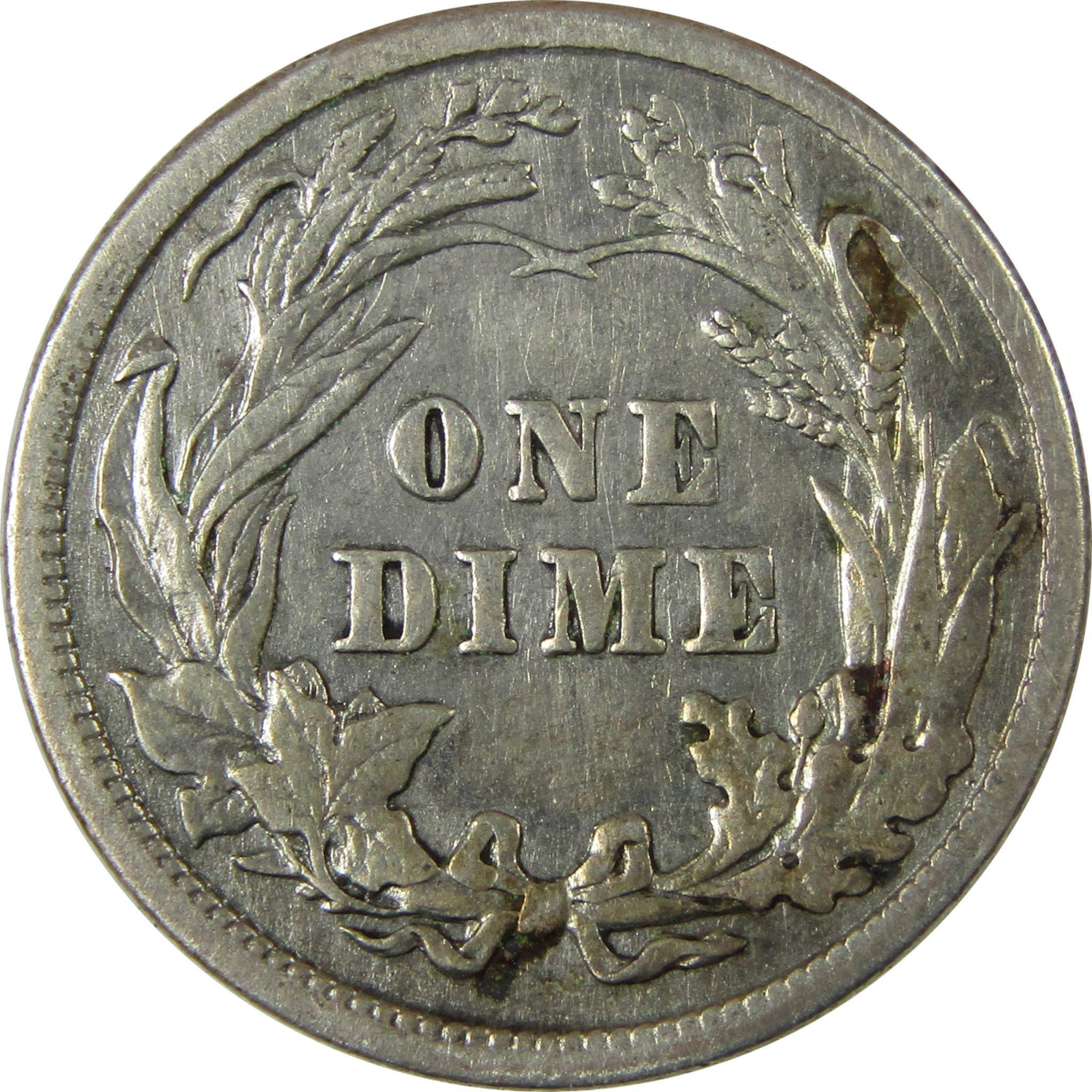 1914 Barber Silver Dime XF EF Extremely Fine Details SKU:CP996