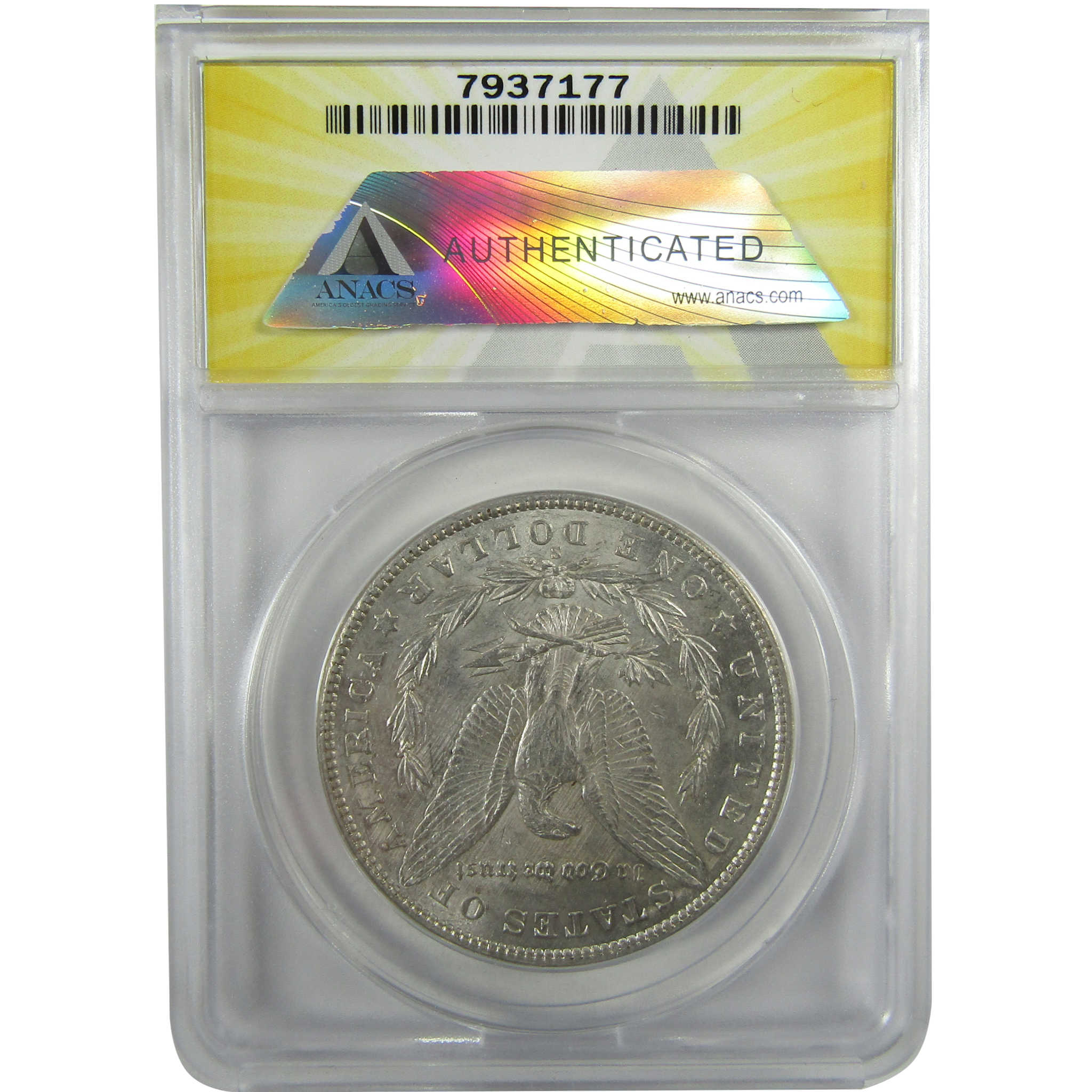 1900 S Morgan Silver Dollar AU 58 ANACS $1 Coin Collectible SKU:I28052