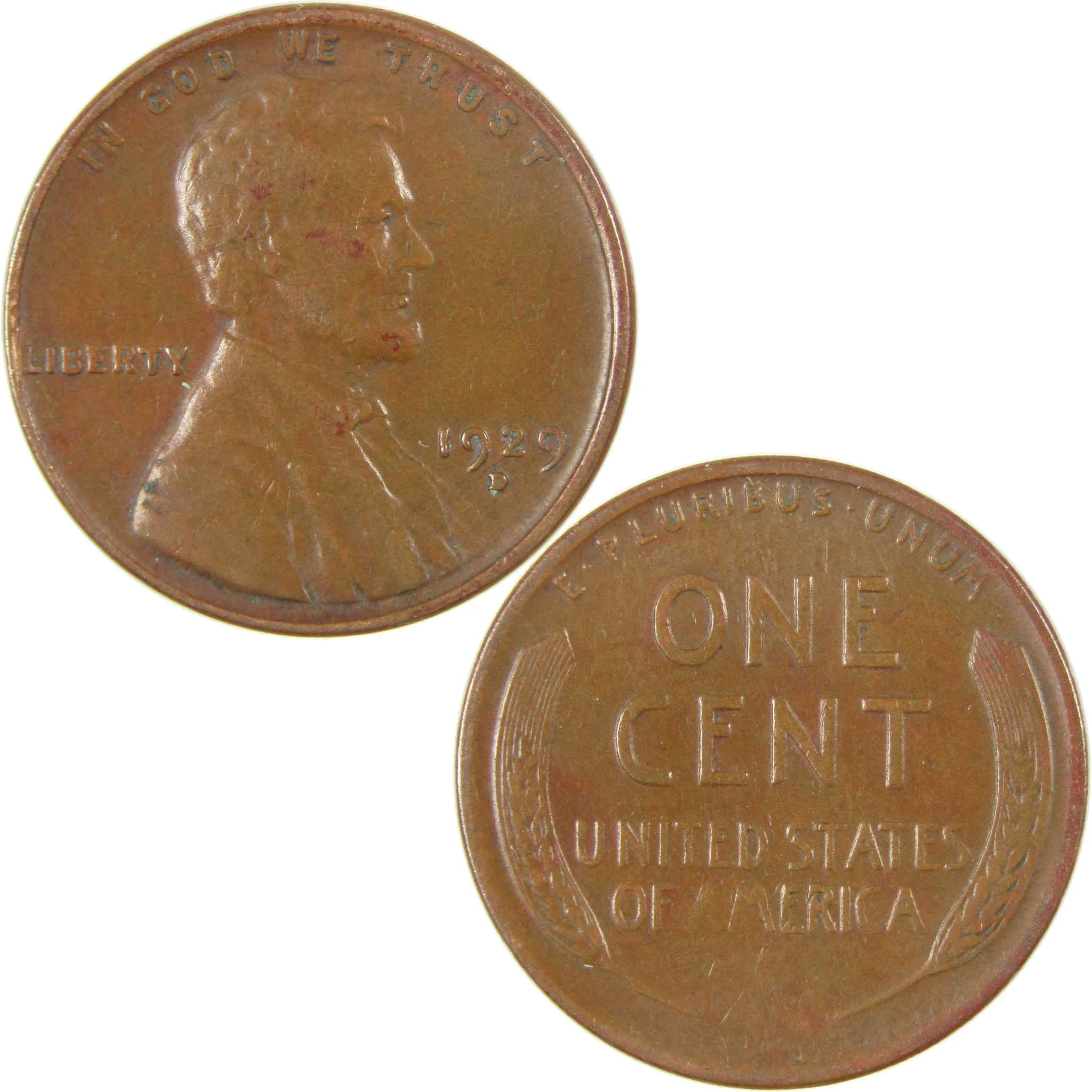 1929 D Lincoln Wheat Cent VF Very Fine Penny 1c Coin SKU:I27270