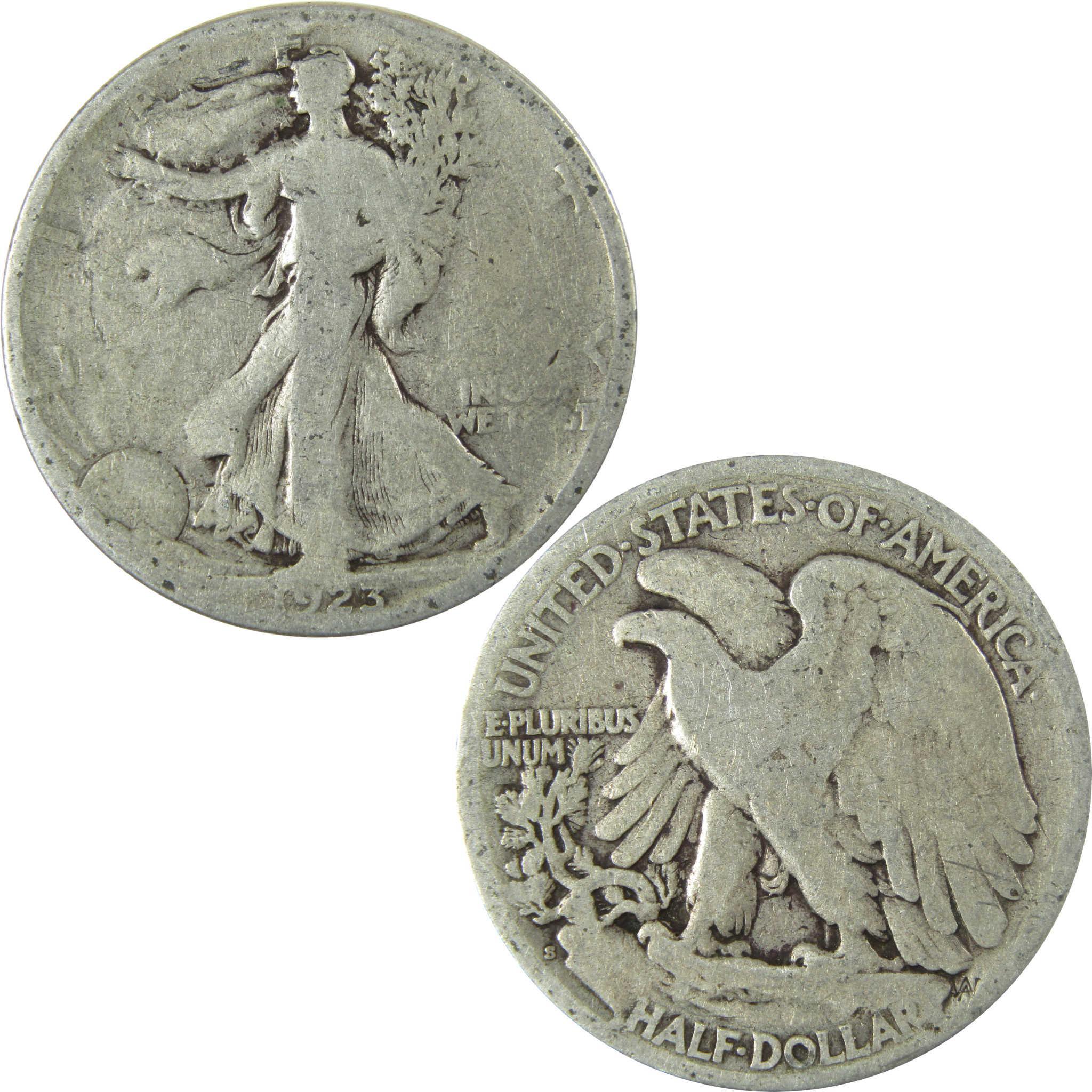 1923 S Liberty Walking Silver Half Dollar G Good 50c Coin SKU:CP500