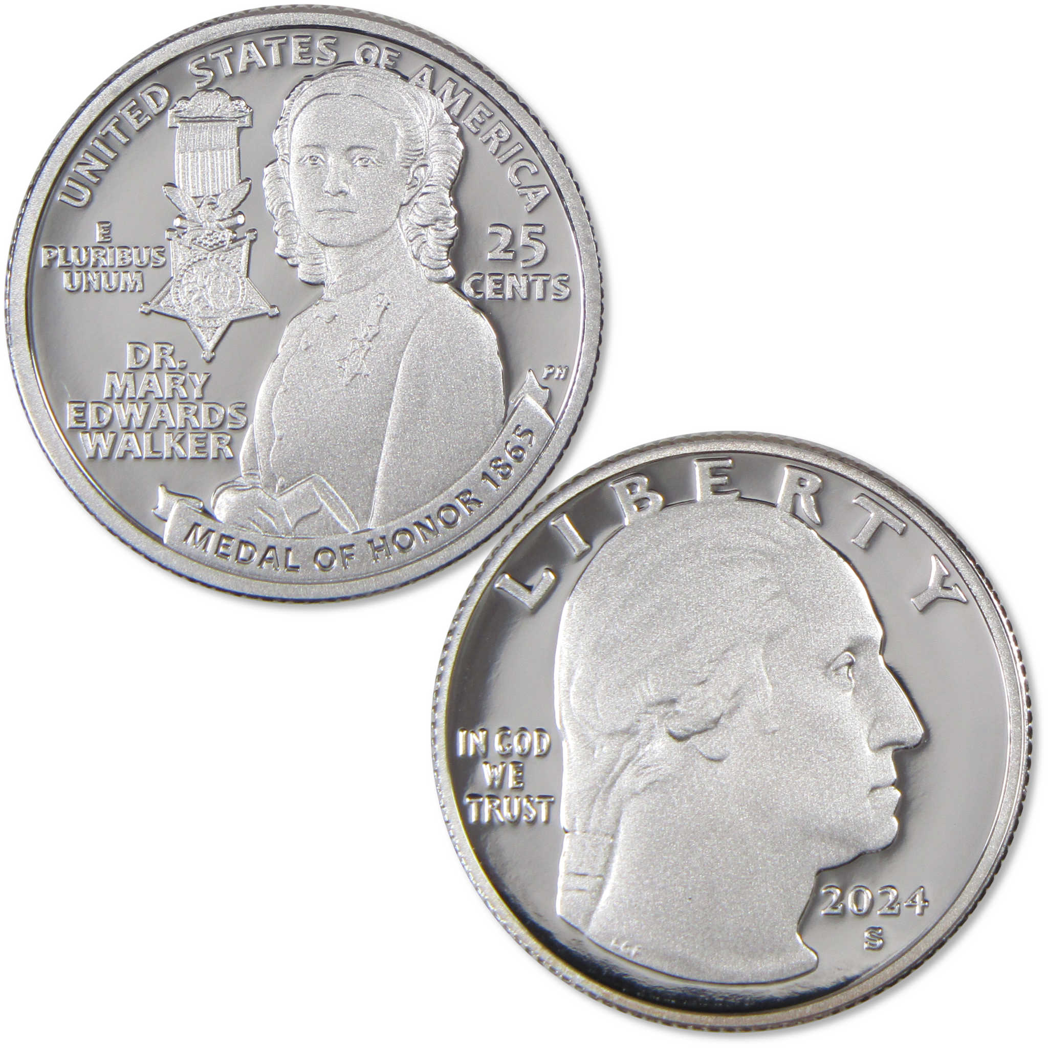 2024 S Mary Edwards Walker American Women Quarter Choice Proof Silver