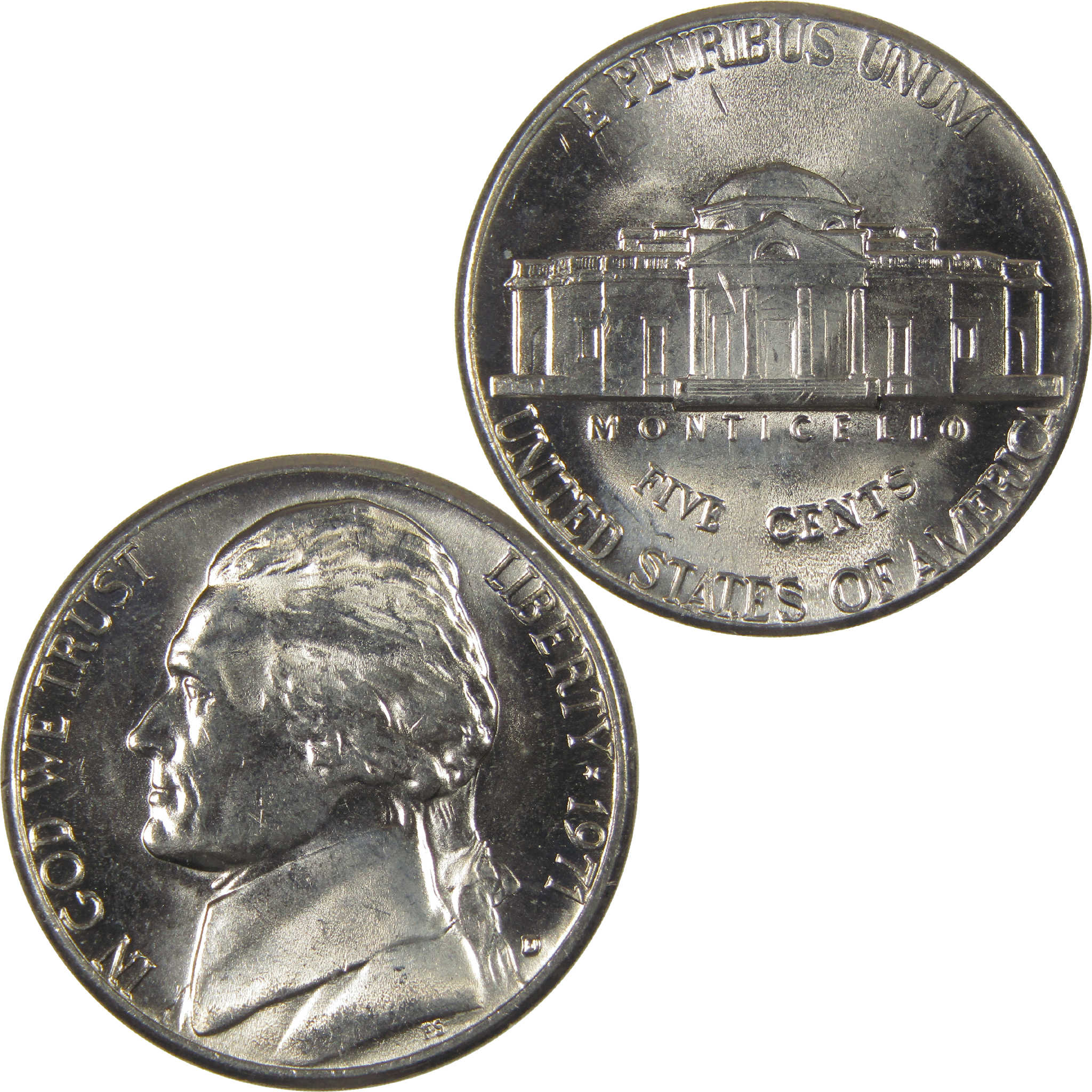 1971 D Jefferson Nickel Uncirculated 5c Coin