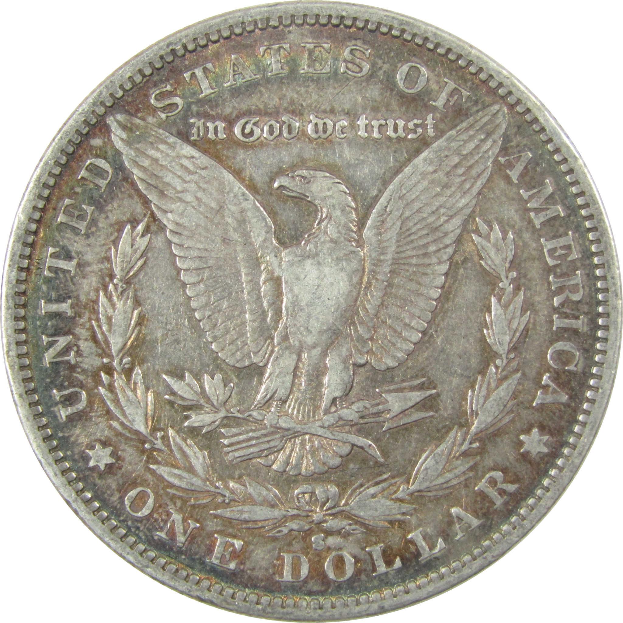 1884 S Morgan Silver Dollar VF Very Fine $1 Coin SKU:I24731 - Morgan coin - Morgan silver dollar - Morgan silver dollar for sale - Profile Coins & Collectibles