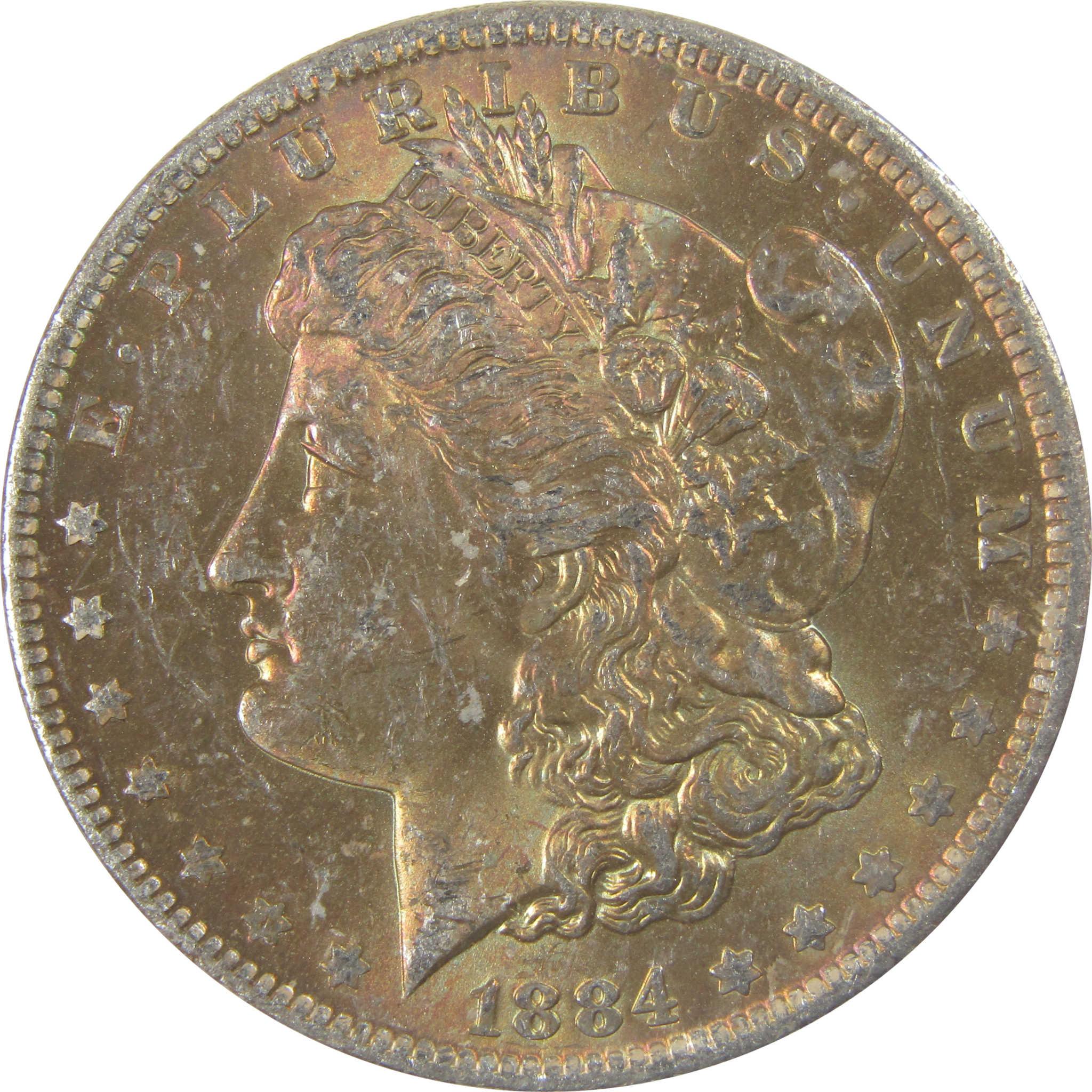 1884 O Morgan Silver Dollar BU Choice Uncirculated Toned SKU:I24196