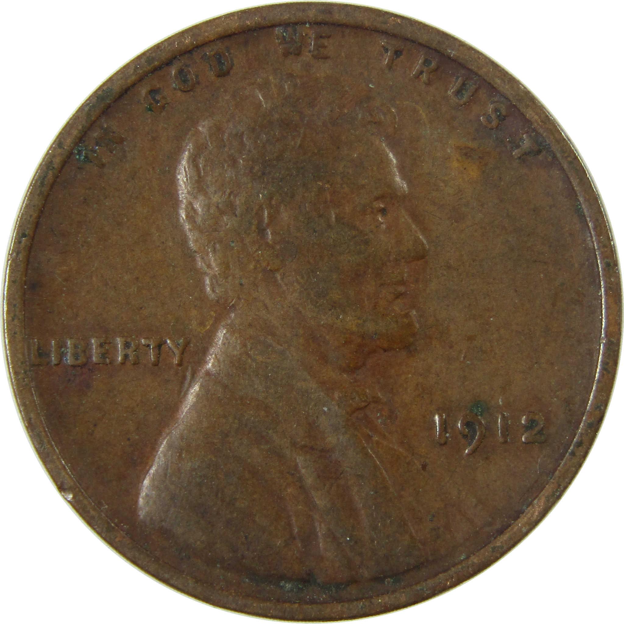 1912 Lincoln Wheat Cent VG Very Good Penny 1c Coin SKU:I26850