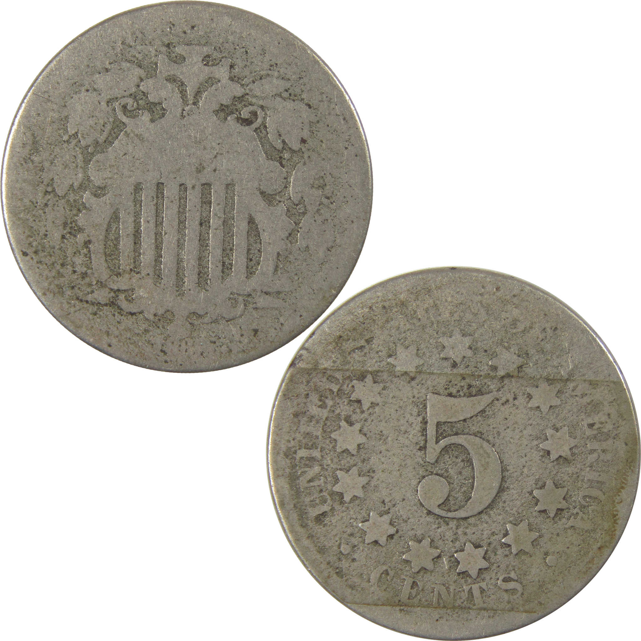 1868 Shield Nickel G Good 5c Coin SKU:I23844