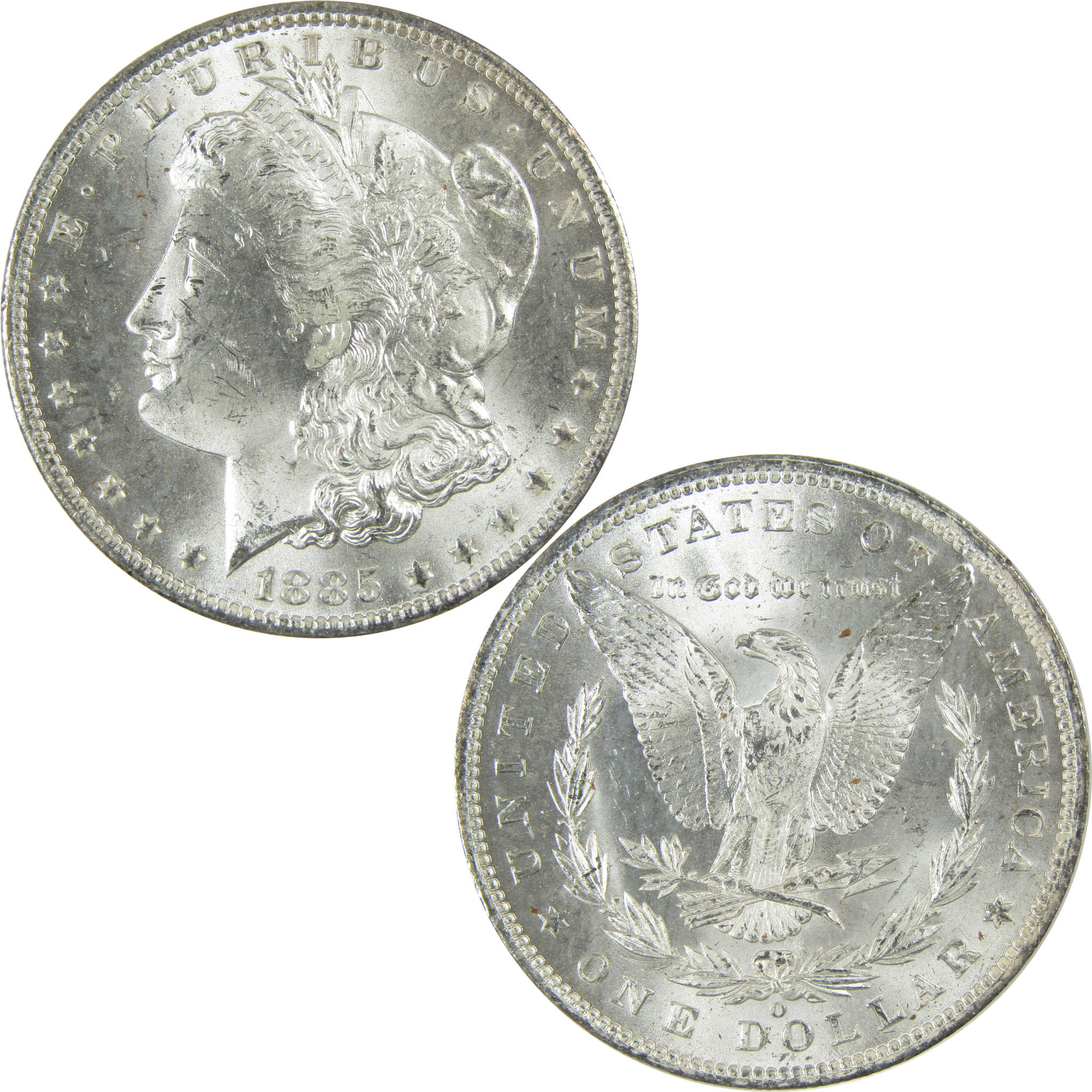1885 O Morgan Silver Dollar Uncirculated Mint State $1 Coin SKU:I27478
