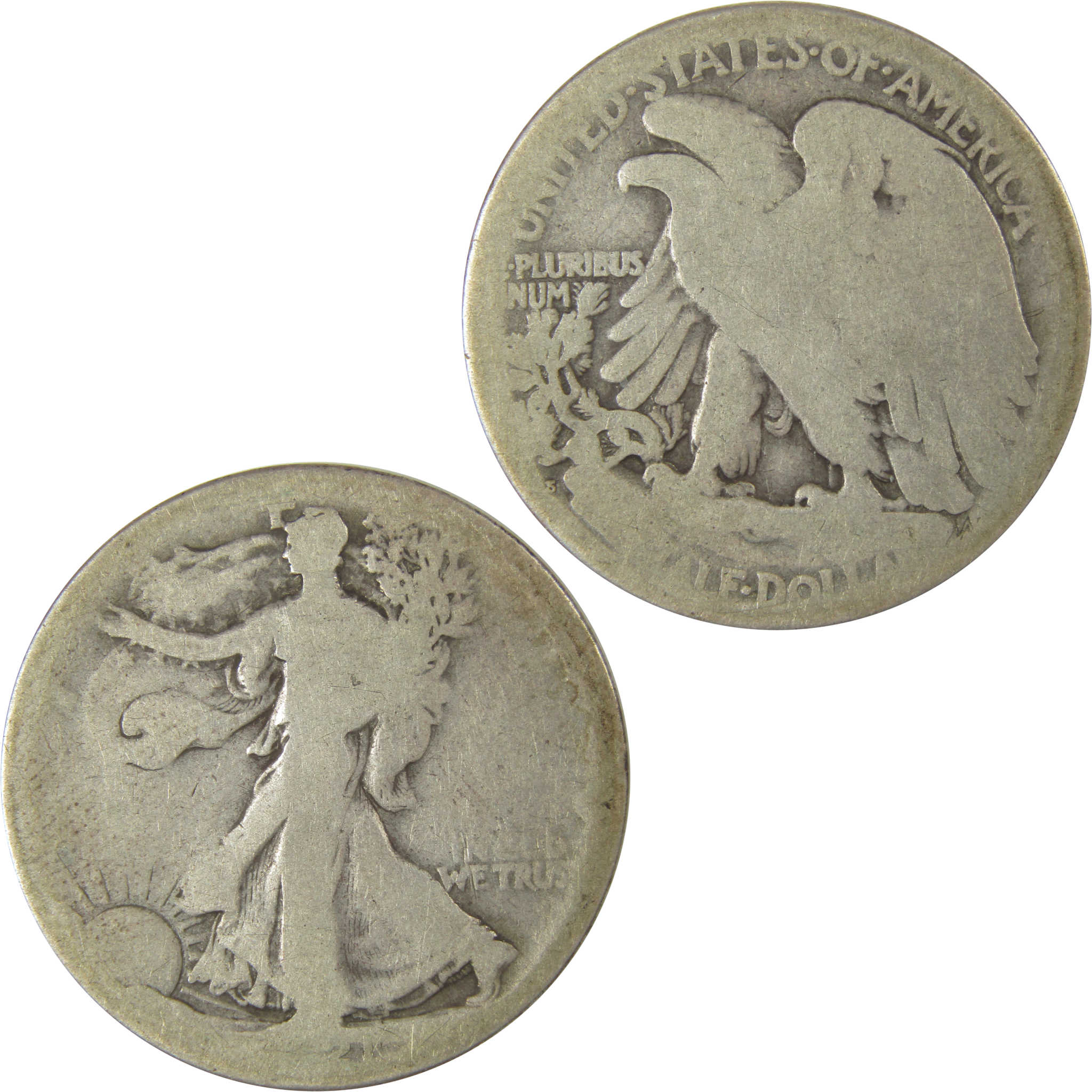 1921 S Liberty Walking Half Dollar AG About Good Silver SKU:I19294