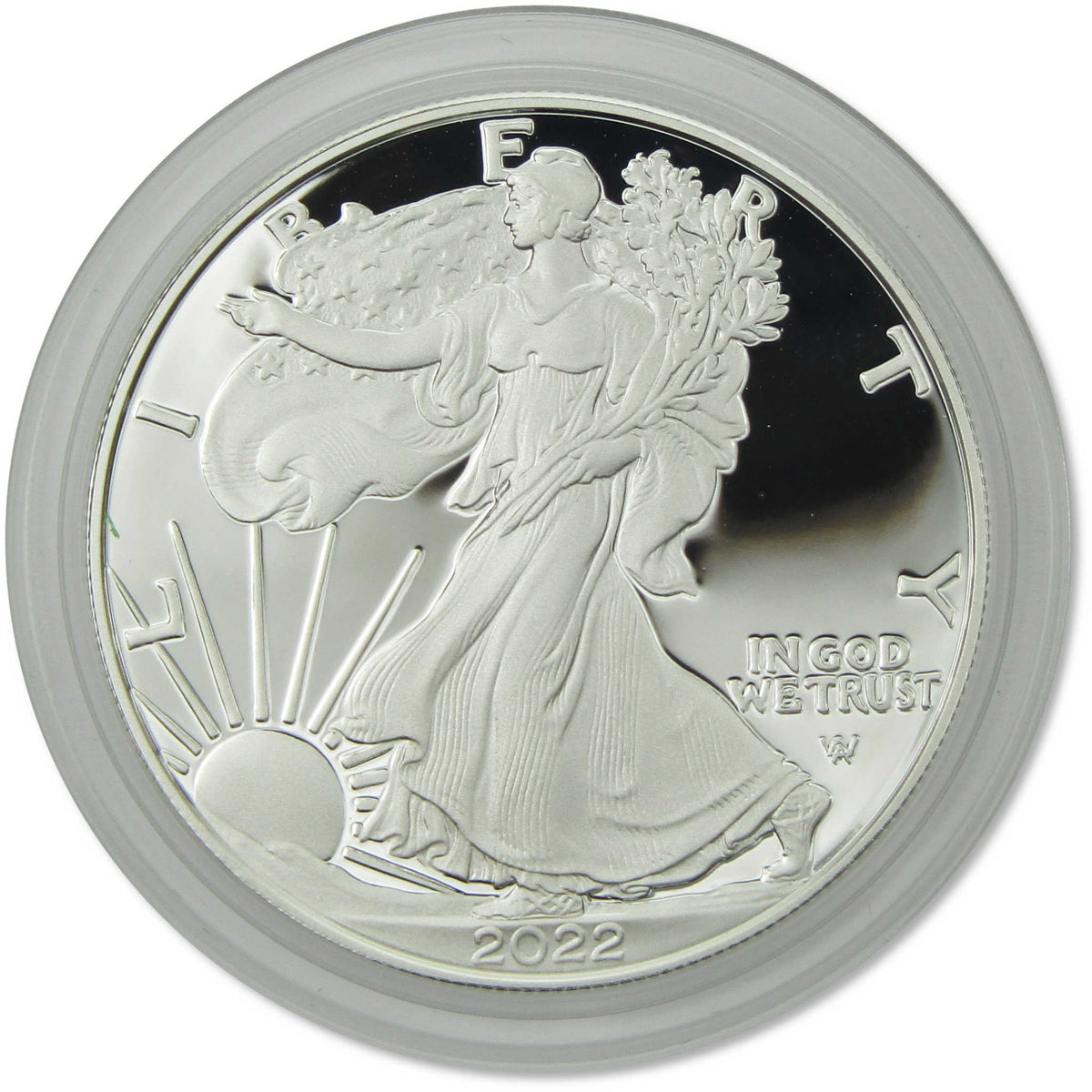 2022 W American Silver Eagle Proof $1 Coin Collectible OGP COA