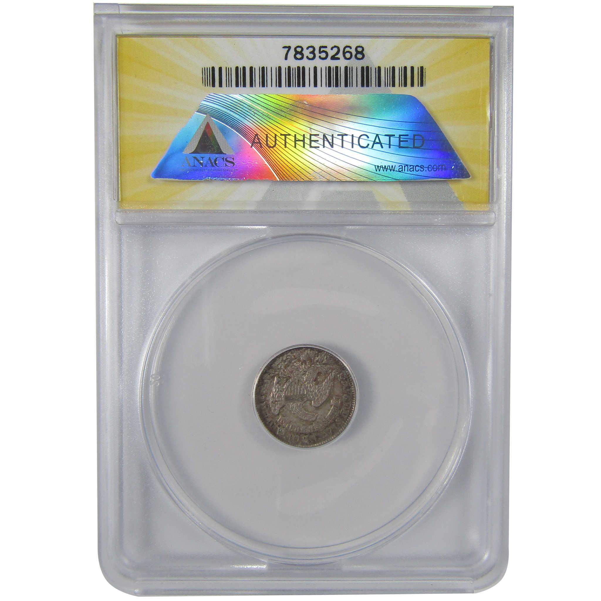 1835 Small Date and 5C Capped Bust Half Dime EF 45 ANACS SKU:I23682