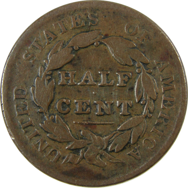1829 Classic Head Copper Half Cent G Good Details 1/2c Coin SKU:CP1688