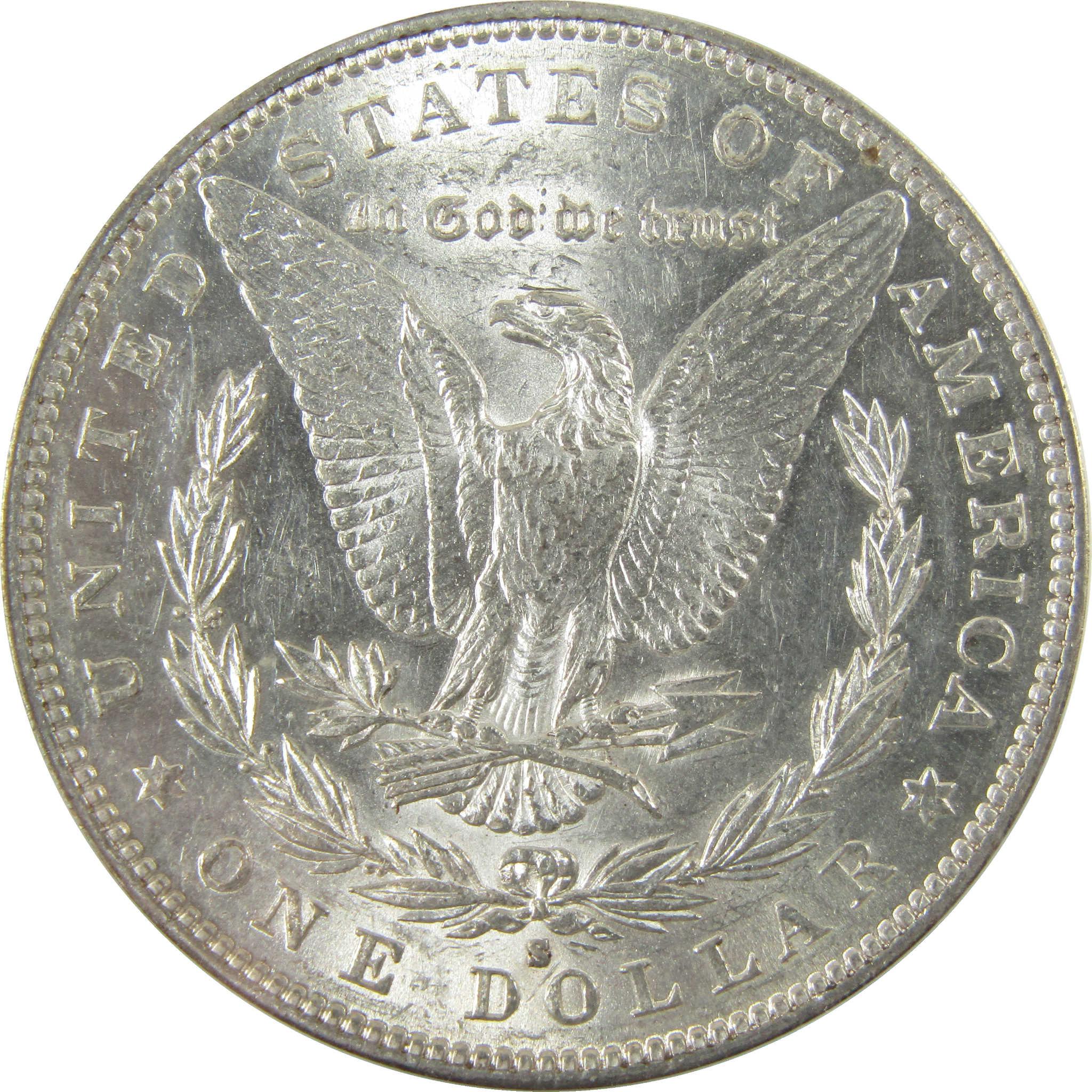 1889 S Morgan Silver Dollar AU 55 ANACS $1 Coin Collectible SKU:I28019 - Morgan coin - Morgan silver dollar - Morgan silver dollar for sale - Profile Coins & Collectibles