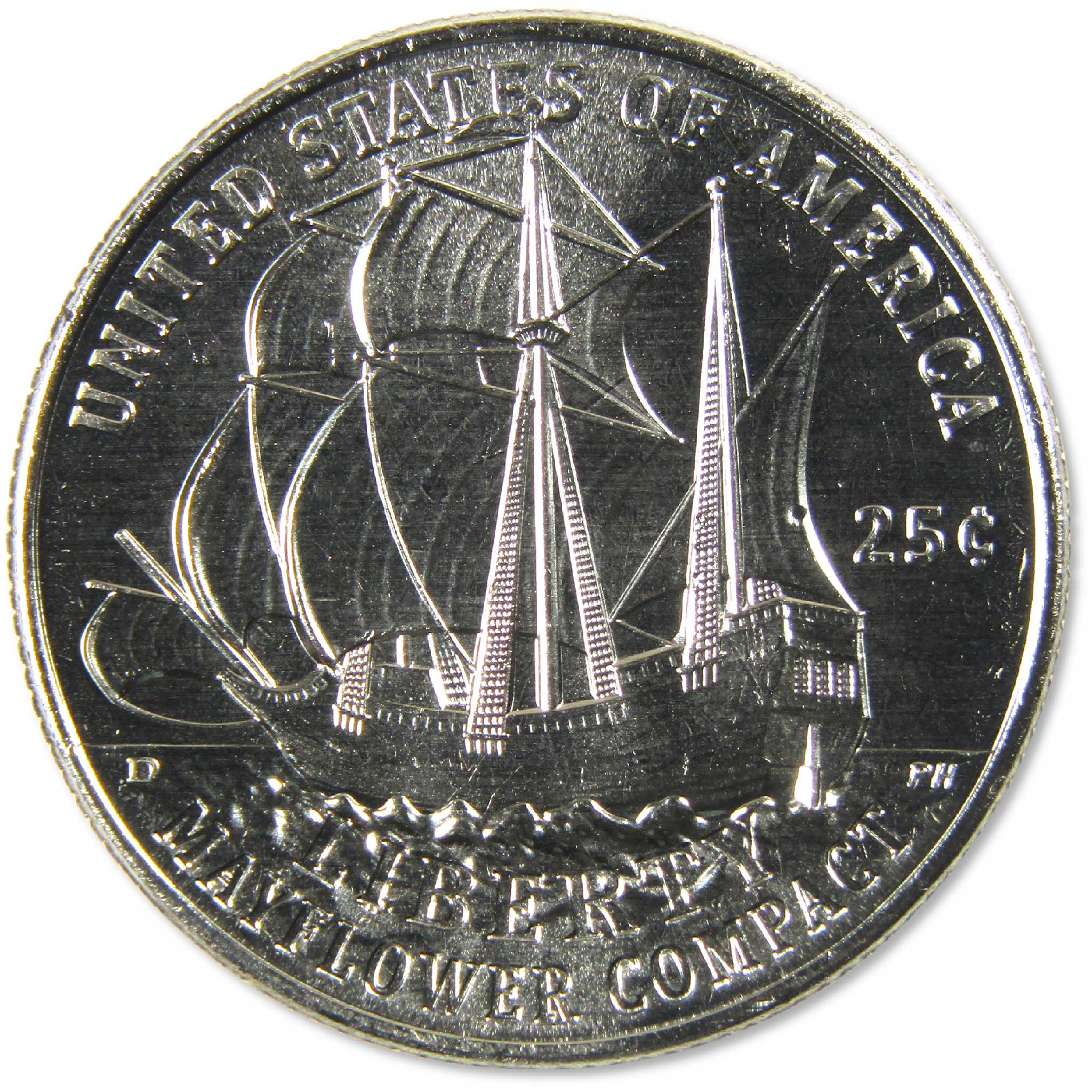 2026 D Mayflower Compact Semiquincentennial Quarter Roll Uncirculated