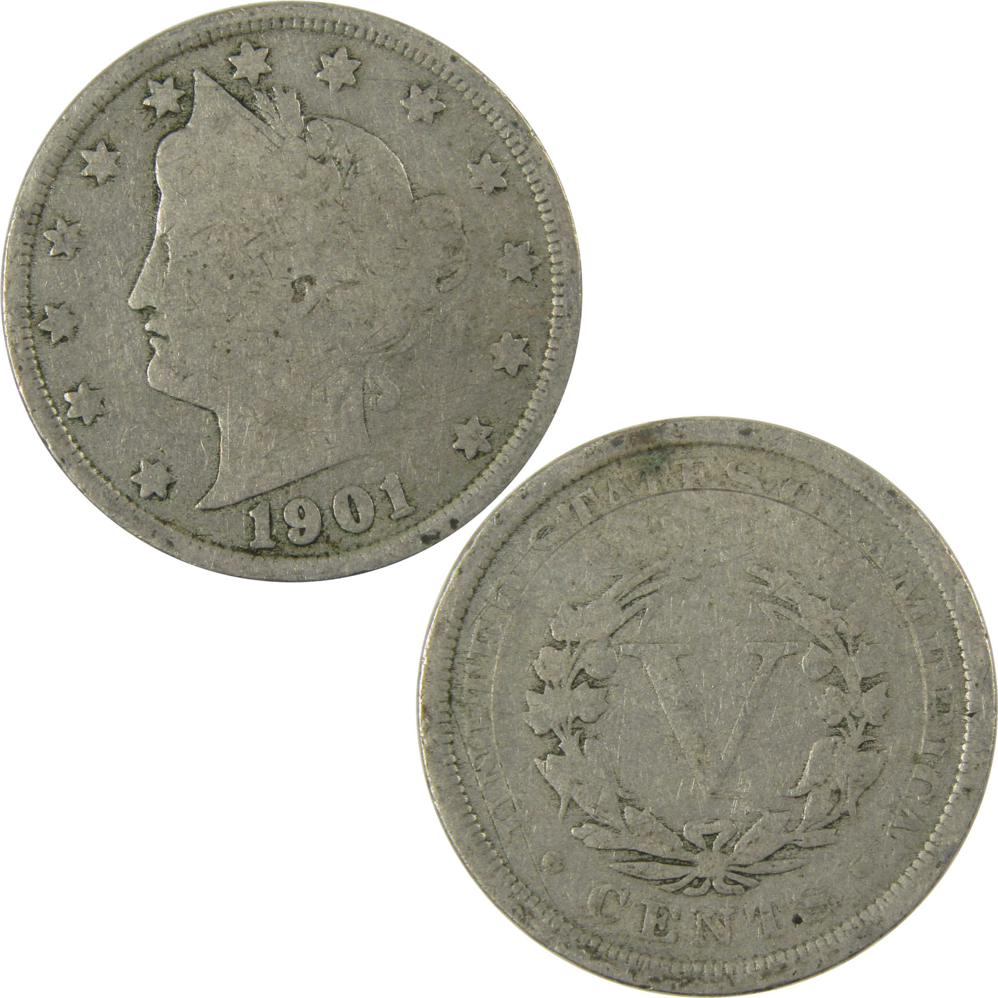 1901 Liberty Head V Nickel G Good 5c Coin SKU:I27211