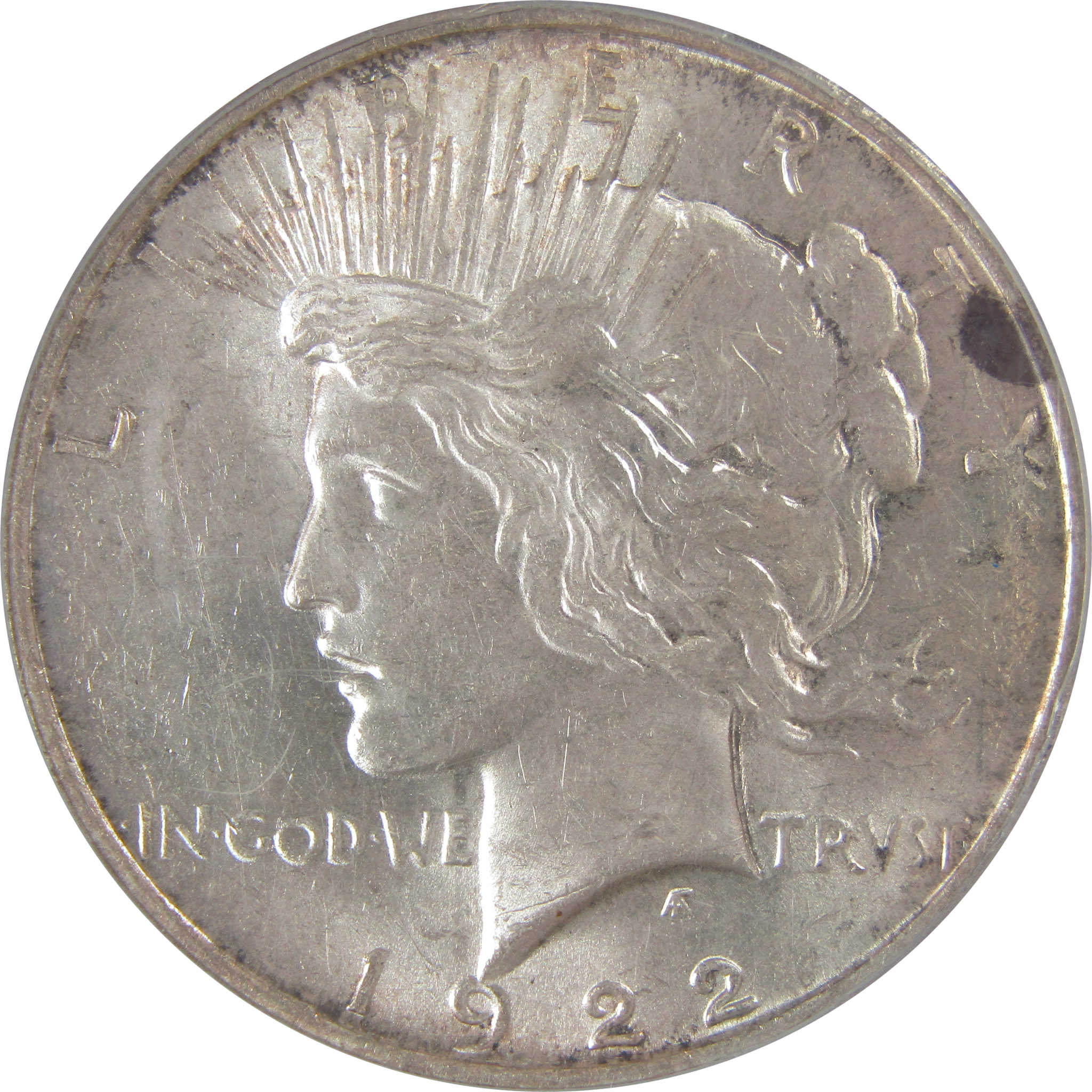 1922 D Peace Dollar MS 62 PCGS Silver Uncirculated $1 Coin SKU:I23368