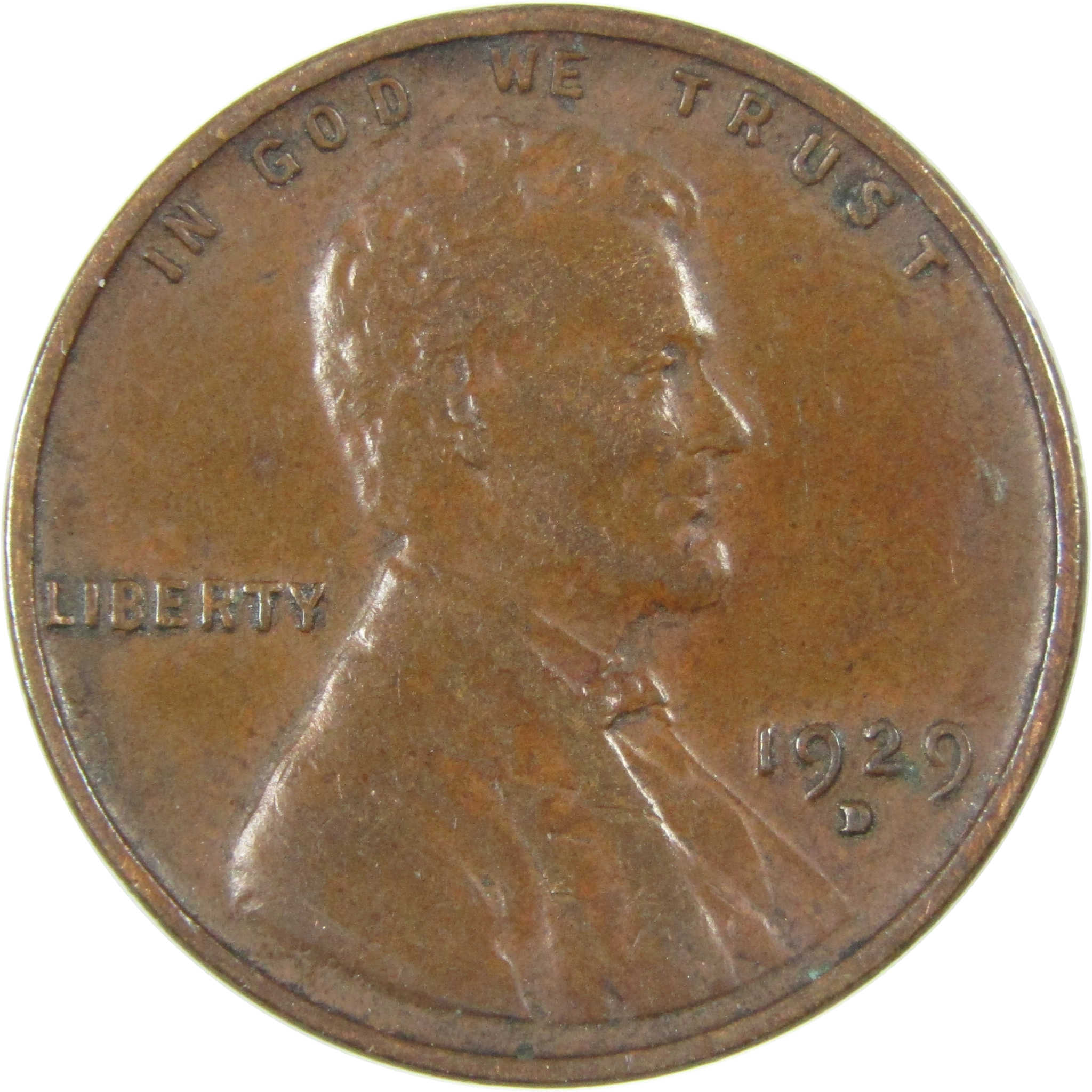 1929 D Lincoln Wheat Cent VF Very Fine Penny 1c Coin SKU:I27264