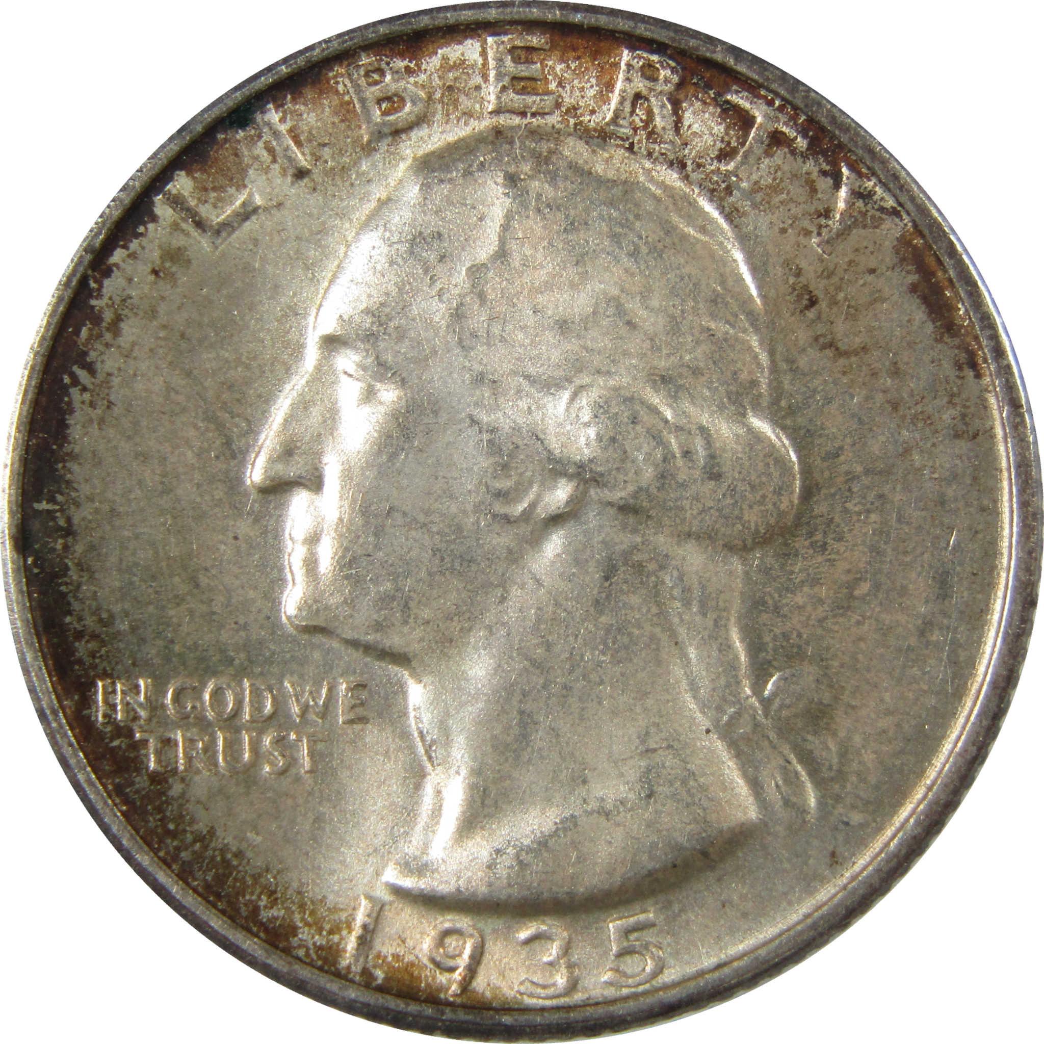1935 S Washington Silver Quarter MS 64 ANACS Uncirculated SKU:I28005