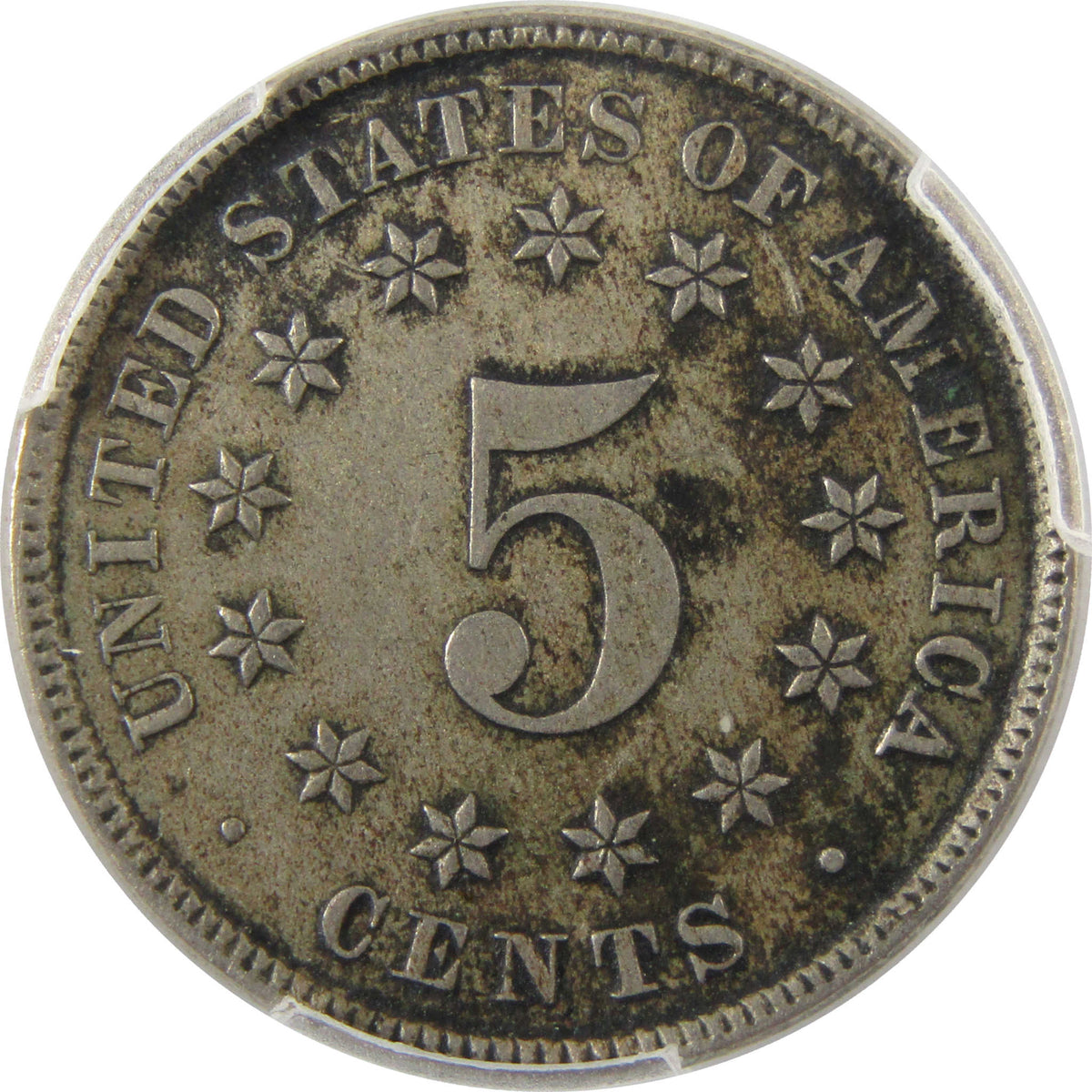 1882 Shield Nickel AU Details PCGS 5c Coin Collectible SKU:I29340