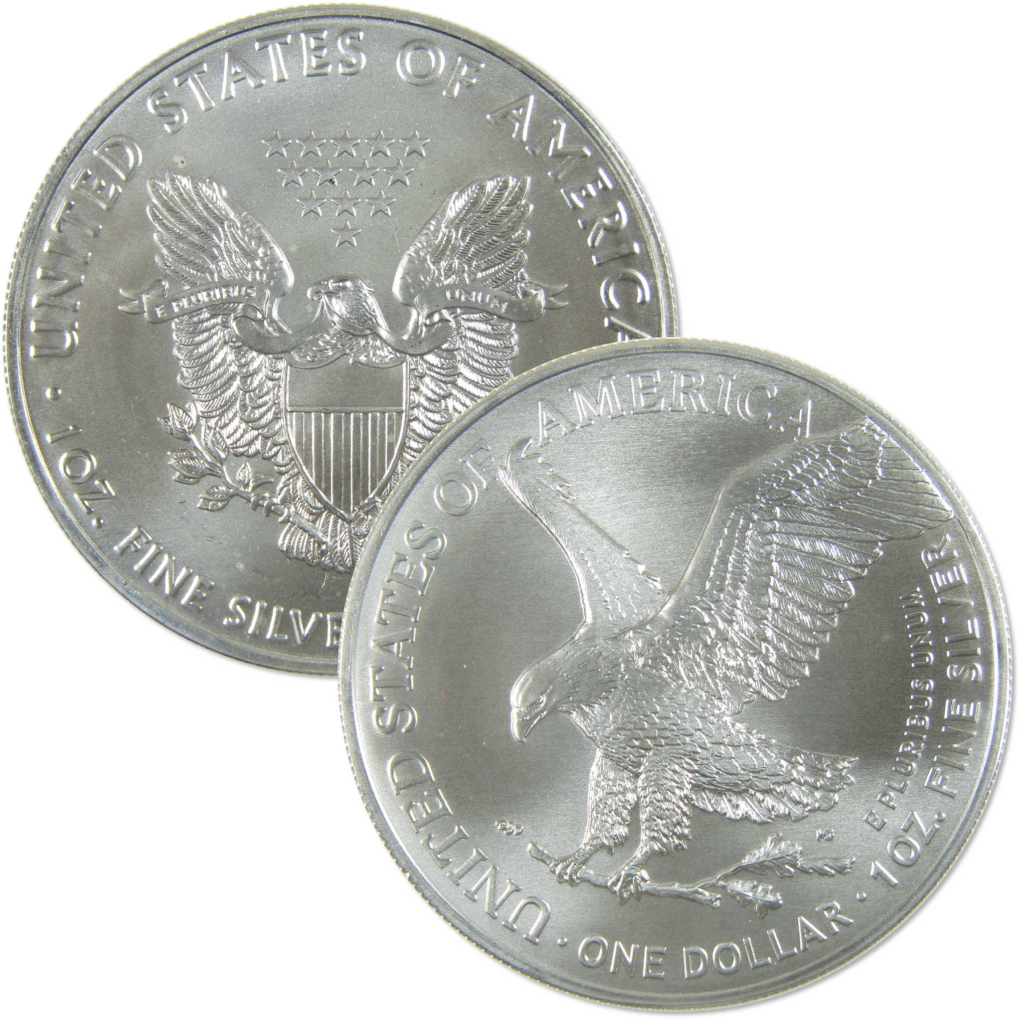 2021 American Silver Eagle 2 Coin Set Uncirculated Bullion Collectible