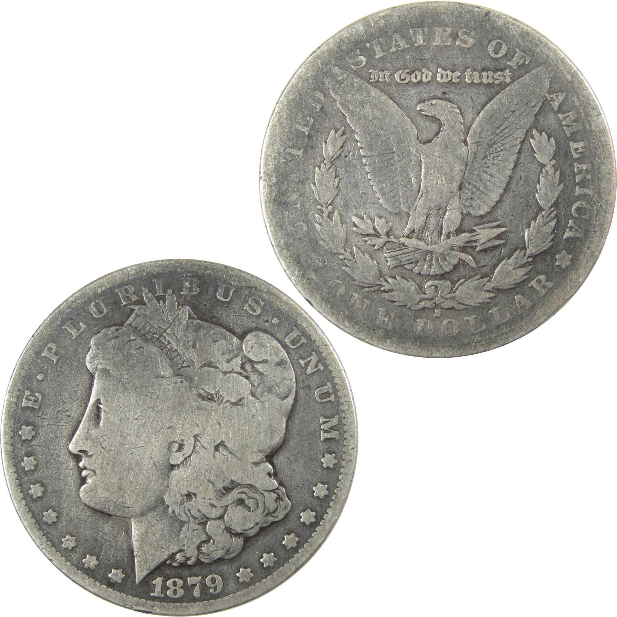 1879 S Rev 78 Morgan Silver Dollar VG Very Good Details SKU:I26422 - Morgan coin - Morgan silver dollar - Morgan silver dollar for sale - Profile Coins & Collectibles