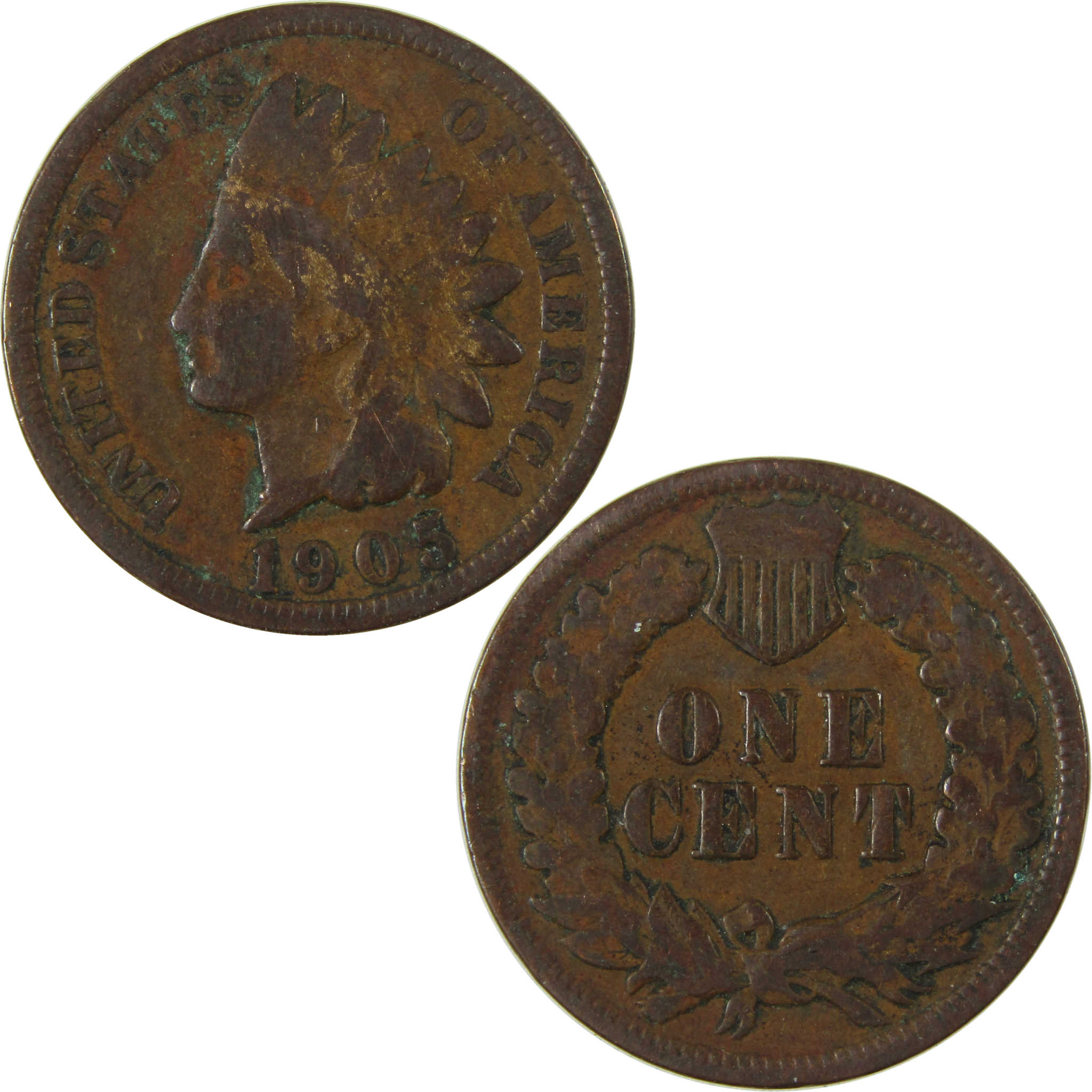 1905 Indian Head Cent G Good Penny 1c Coin SKU:I26994