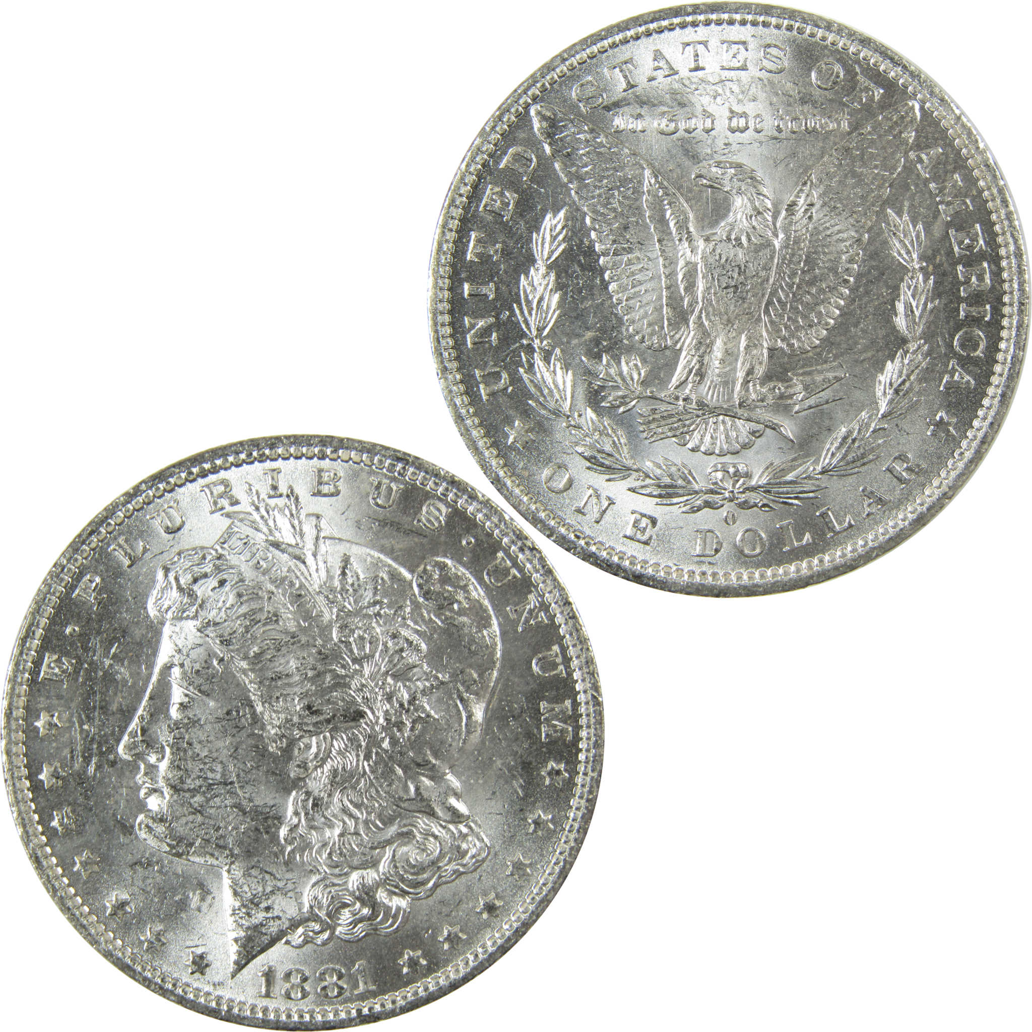 1881 O Morgan Silver Dollar Uncirculated Mint State $1 Coin SKU:I27696