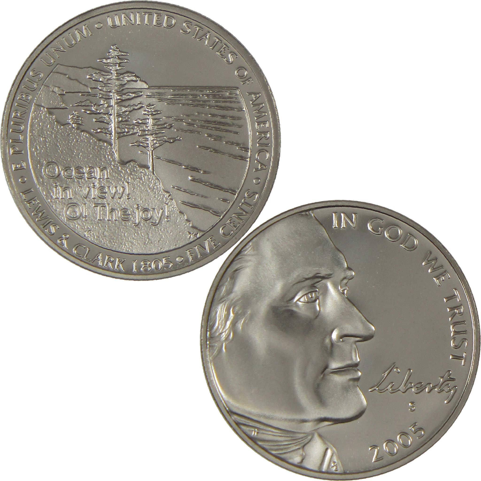 2005 S Ocean in View Jefferson Nickel Choice Proof 5c Coin