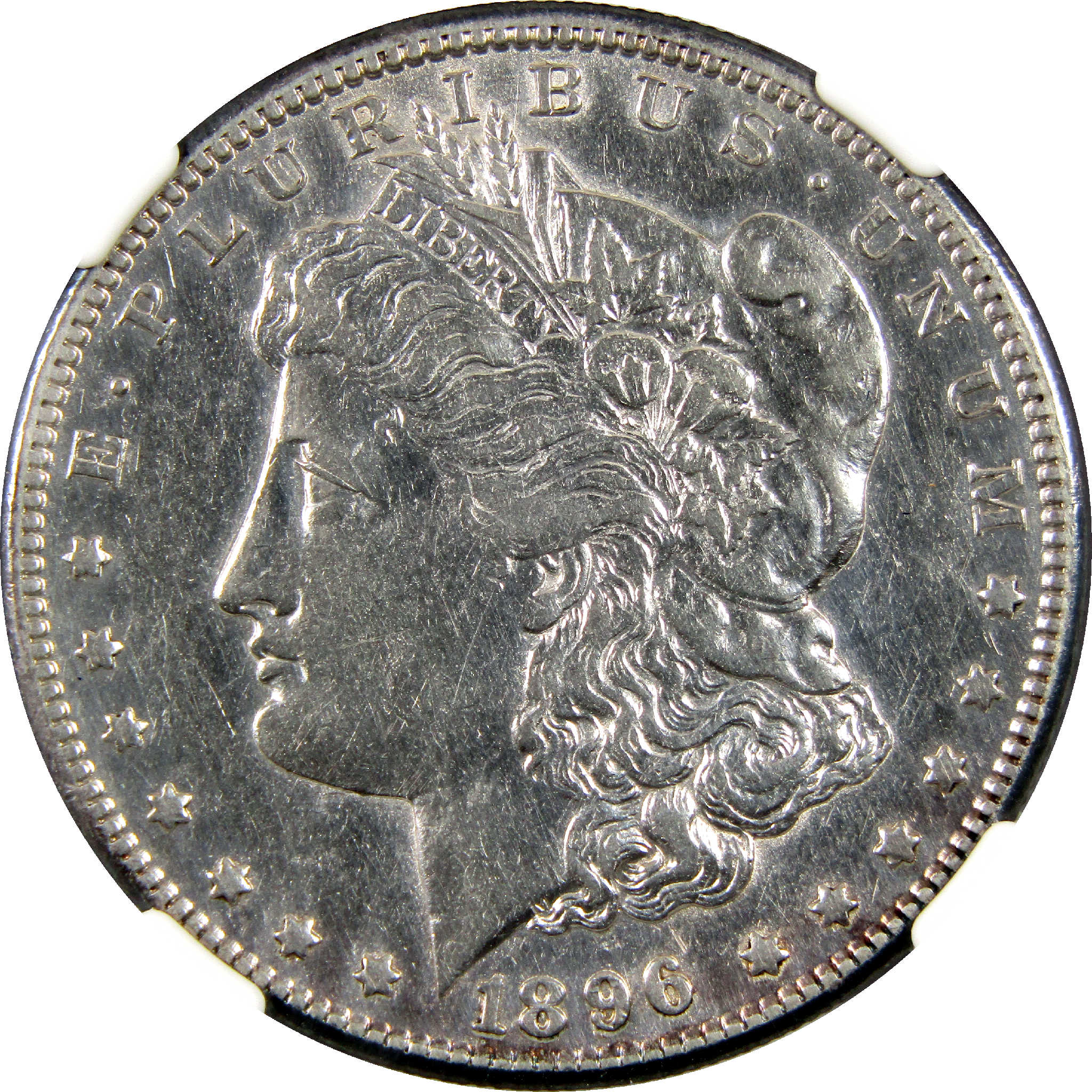 1896 S Morgan Dollar AU Details NGC Silver $1 Coin SKU:I11365 - Morgan coin - Morgan silver dollar - Morgan silver dollar for sale - Profile Coins & Collectibles