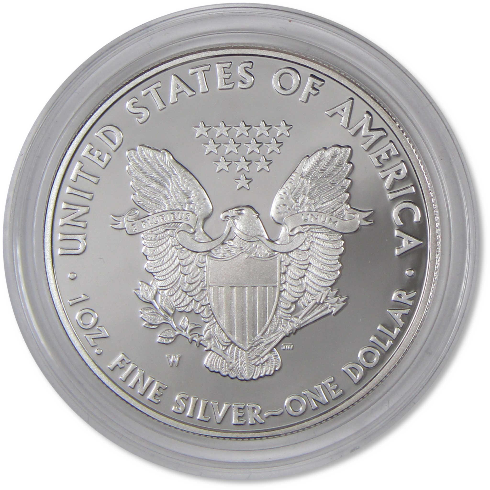 2008 W American Silver Eagle Choice Proof Bullion $1 Coin OGP COA