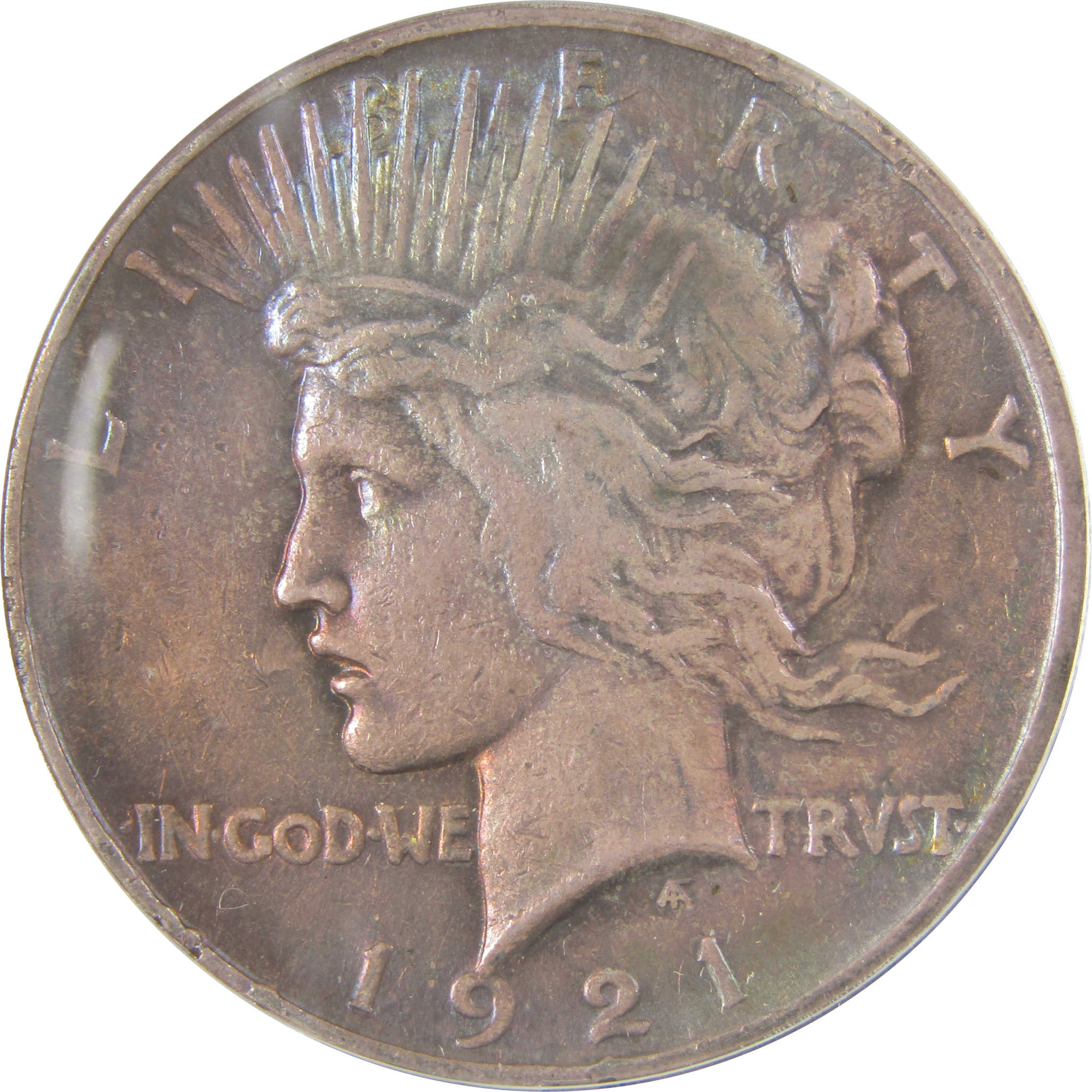 1921 High Relief Peace Dollar VF 35 Details ANACS Silver SKU:I21367