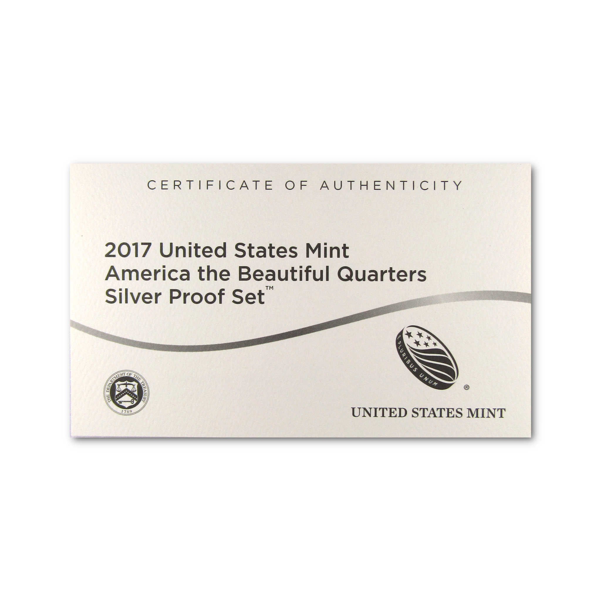 2017 America the Beautiful Quarter Silver Proof Set U.S. Mint OGP COA